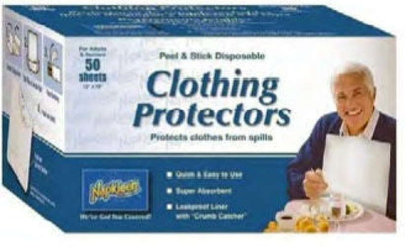 Beck's Classic - NAPKLEEN-50 Bib Adhesive Strip Disposable Plastic White