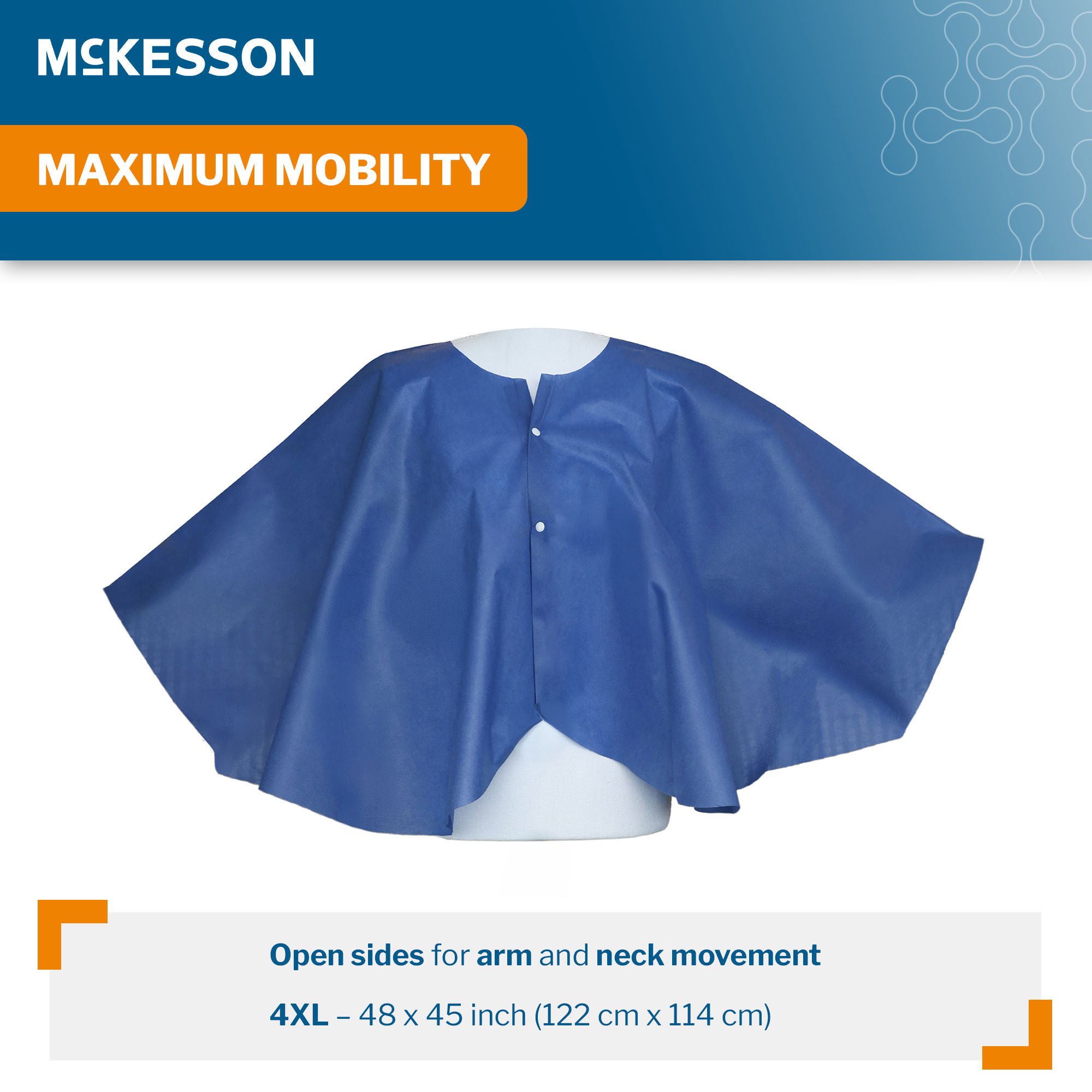 McKesson Brand - 16-1111-4XL McKesson Poncho Exam Cape