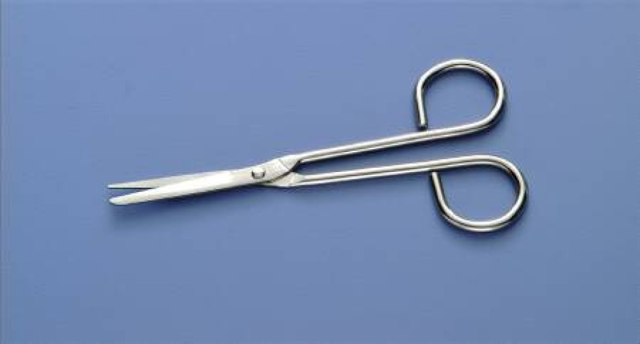 Busse Hospital Disposables 7246 - Busse Utility Scissors, Finger Ring Handle, 5.25-Inch Long, Sterile - 1/Each, 100/Case