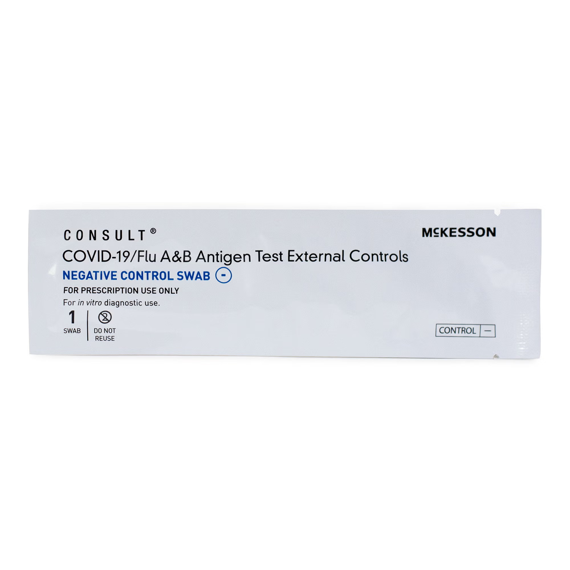 McKesson Brand - 535-PN2 Control Set McKesson Consult® COVID-19 / Flu A&B Antigen Test Positive Level / Negative Level 2 Swabs