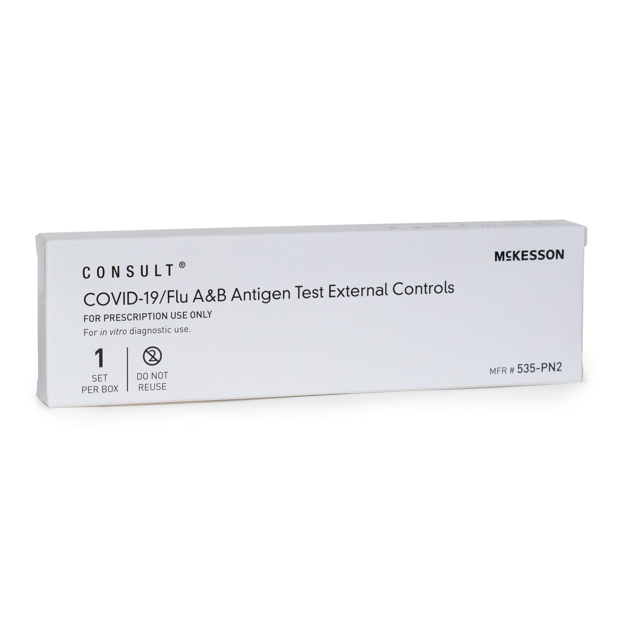 McKesson Brand - 535-PN2 Control Set McKesson Consult® COVID-19 / Flu A&B Antigen Test Positive Level / Negative Level 2 Swabs
