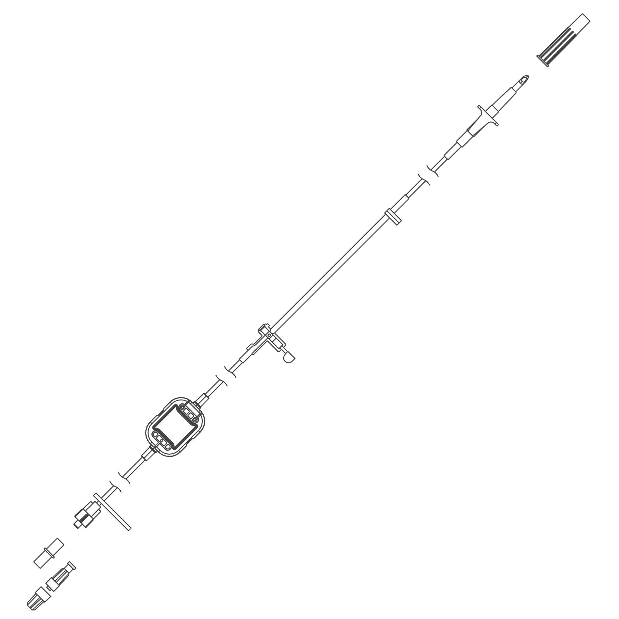 Zevex - 380-4128-V IV Pump Set Curlin® Pump 1.2 Micron Filter