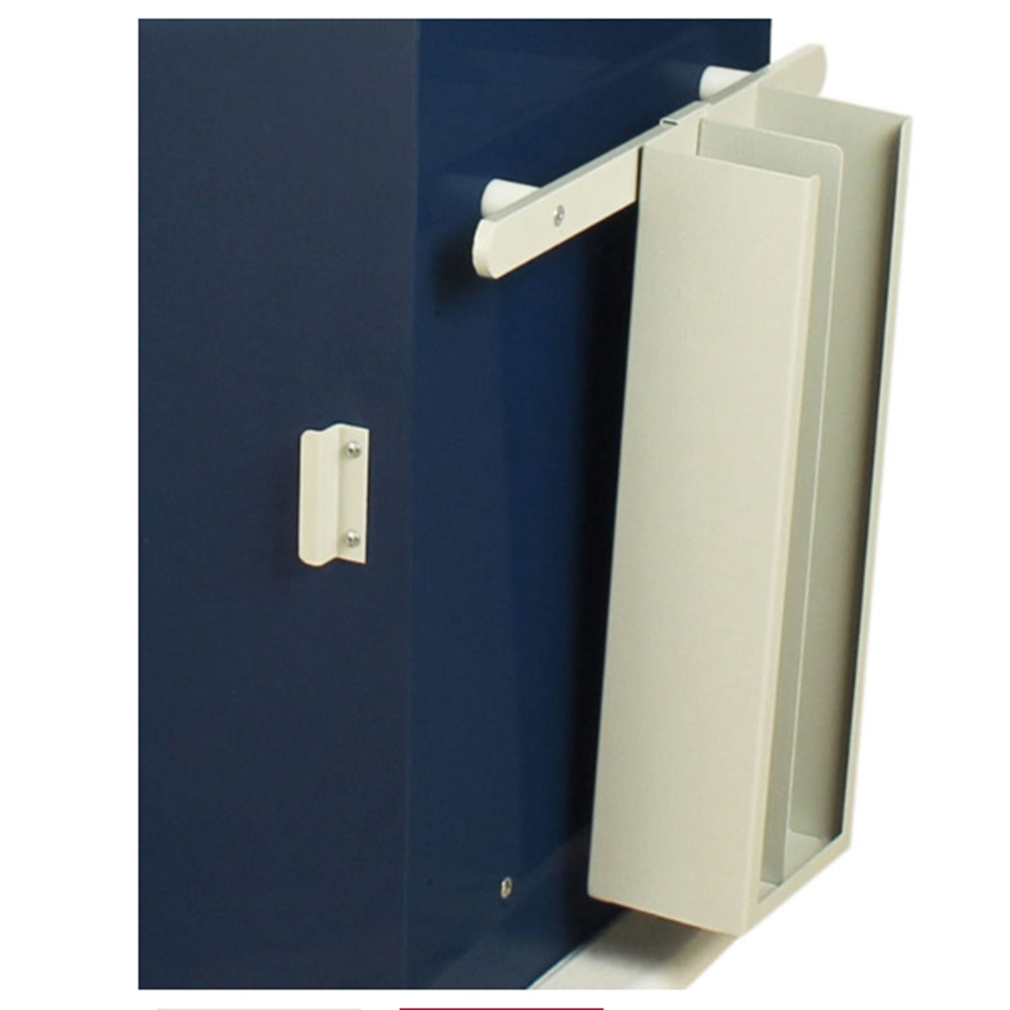 Harloff - CATHBOX18-RC Dual Compartment Side Mounted Catheter Box For Medical Carts