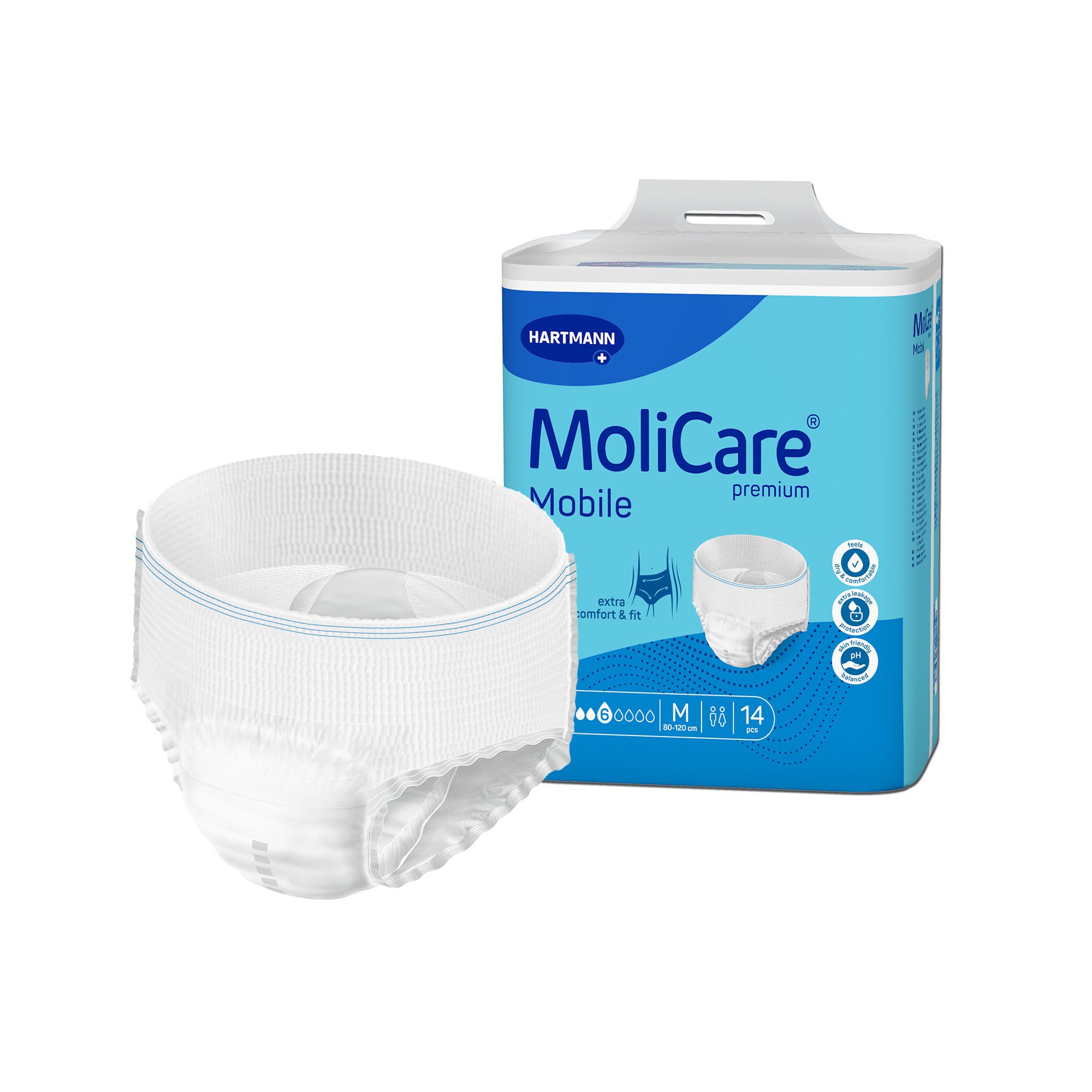 Hartmann - 166014 MoliCare Premium Mobile 6D Incontinence Underwear for Adults
