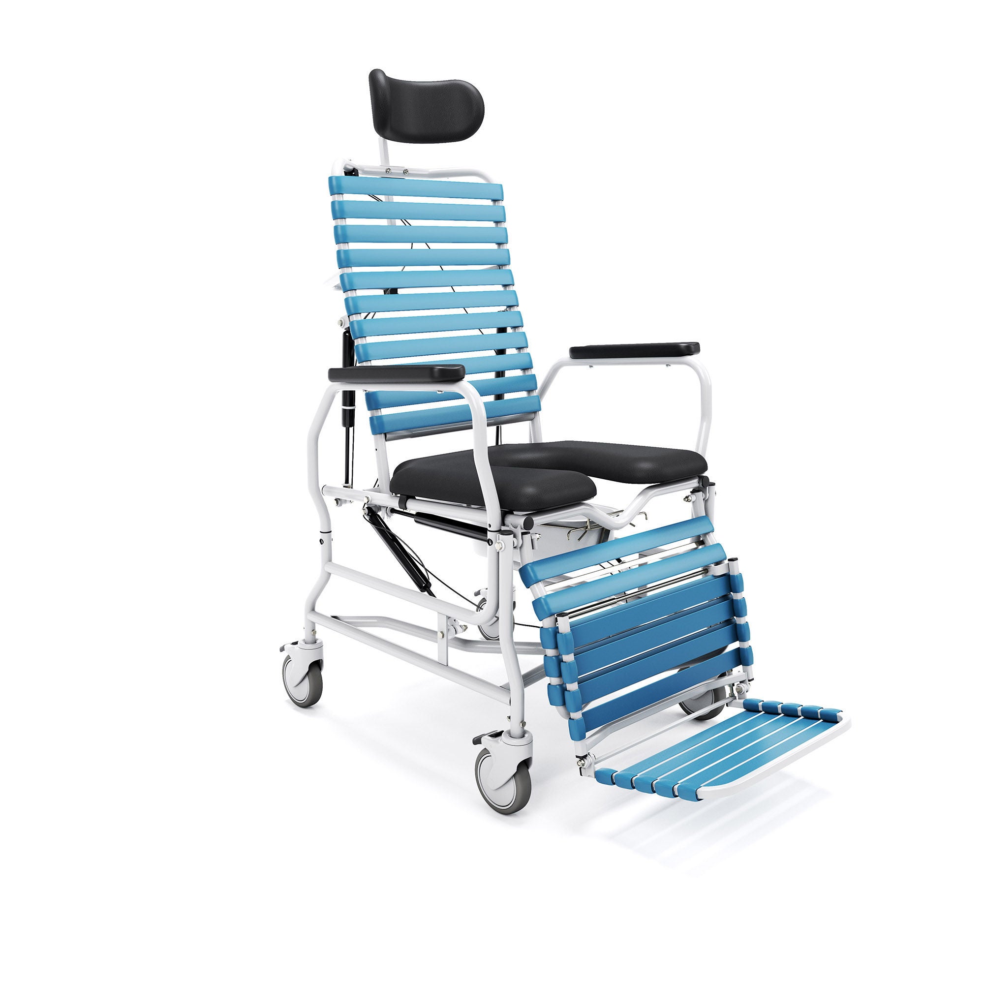 Broda Enterprises Inc - CS385-18 Commode / Shower Chair Revive Steel Frame 18 Inch Seat Width 400 lbs. Weight Capacity