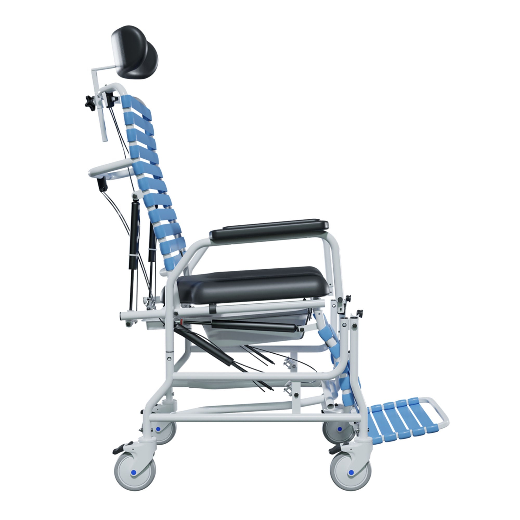 Broda Enterprises Inc - CS385-22 Commode / Shower Chair Revive Steel Frame 22 Inch Seat Width 400 lbs. Weight Capacity