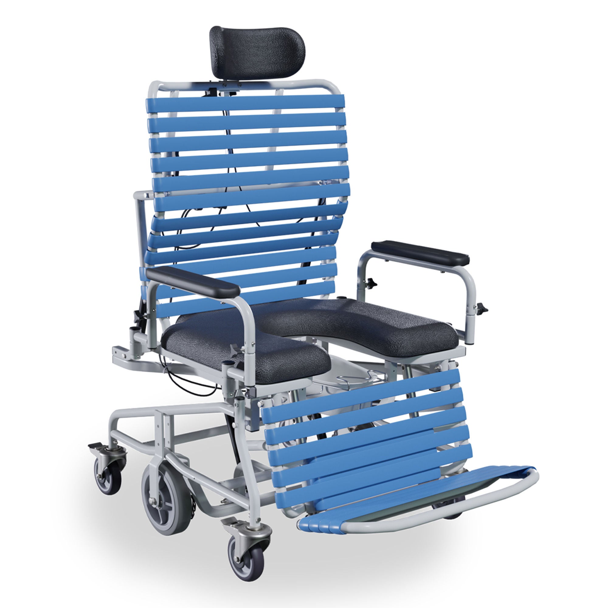 Broda Enterprises Inc - B385-27 Commode / Shower Chair Revive Bariatric Steel Frame 27 Inch Seat Width 800 lbs. Weight Capacity