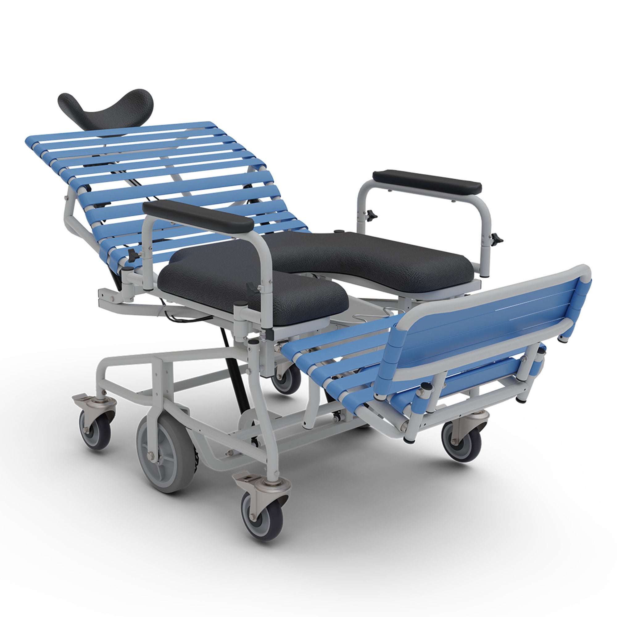 Broda Enterprises Inc - B385-27 Commode / Shower Chair Revive Bariatric Steel Frame 27 Inch Seat Width 800 lbs. Weight Capacity
