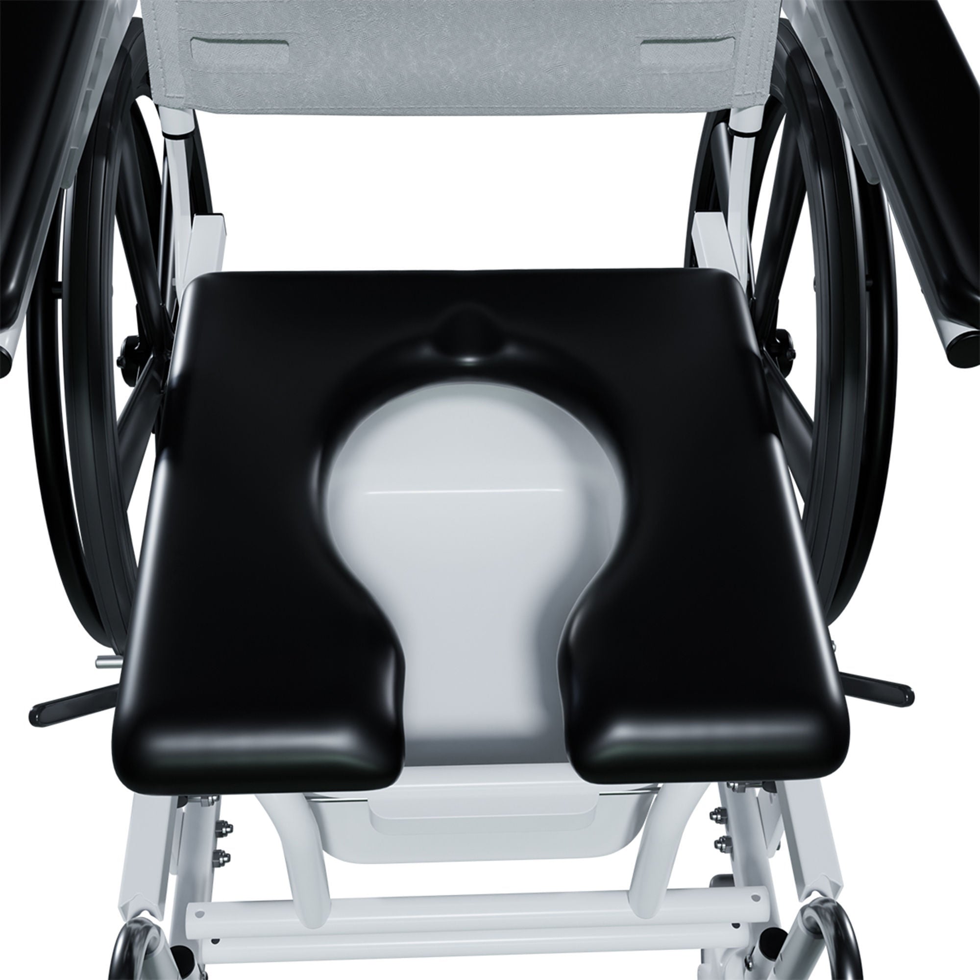 Broda Enterprises Inc - CS313-500-22 Commode / Shower Chair Sentinel Steel Frame With Backrest 22 Inch Seat Width 300 lbs. Weight Capacity