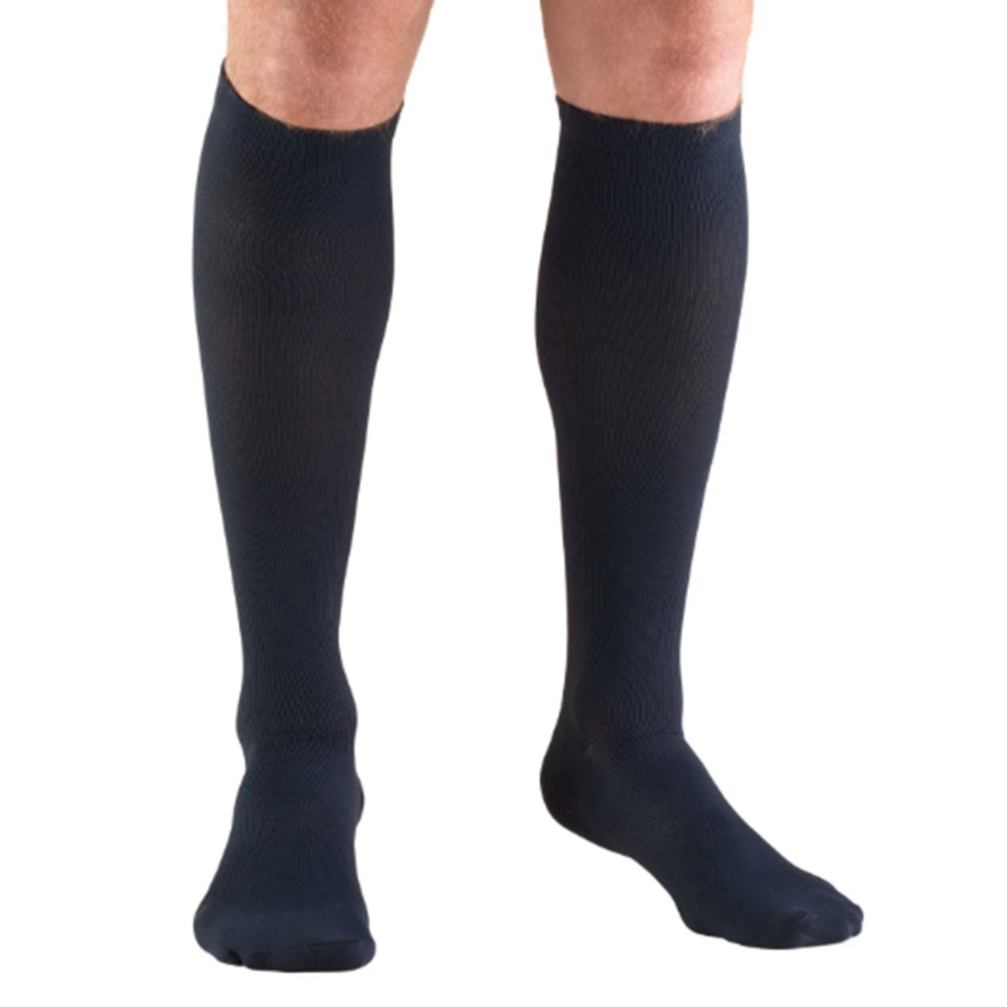 Truform - 1943NV-S Compression Sock Truform® Knee High Small Navy Closed Toe