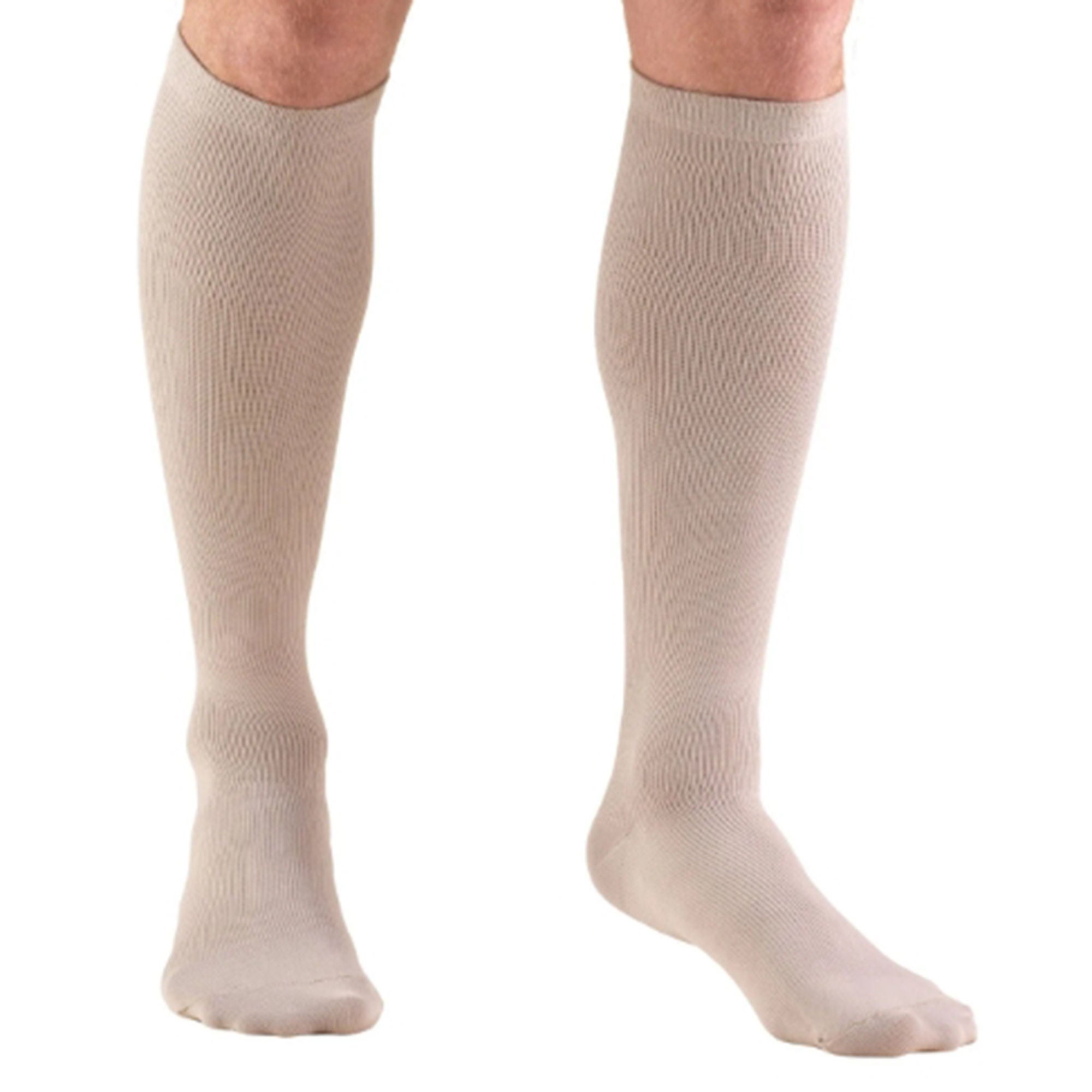 Truform - 1943TN-XL Compression Sock Truform® Knee High X-Large Tan Closed Toe