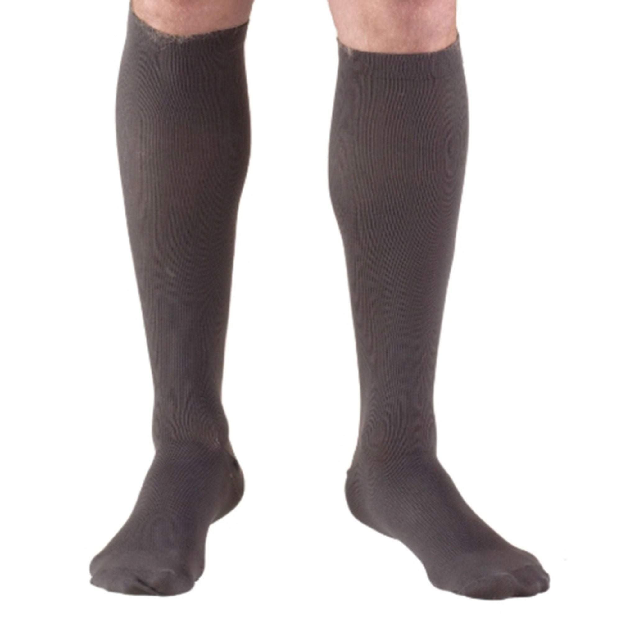 Truform - 1943CH-M Compression Sock Truform® Knee High Medium Charcoal Closed Toe