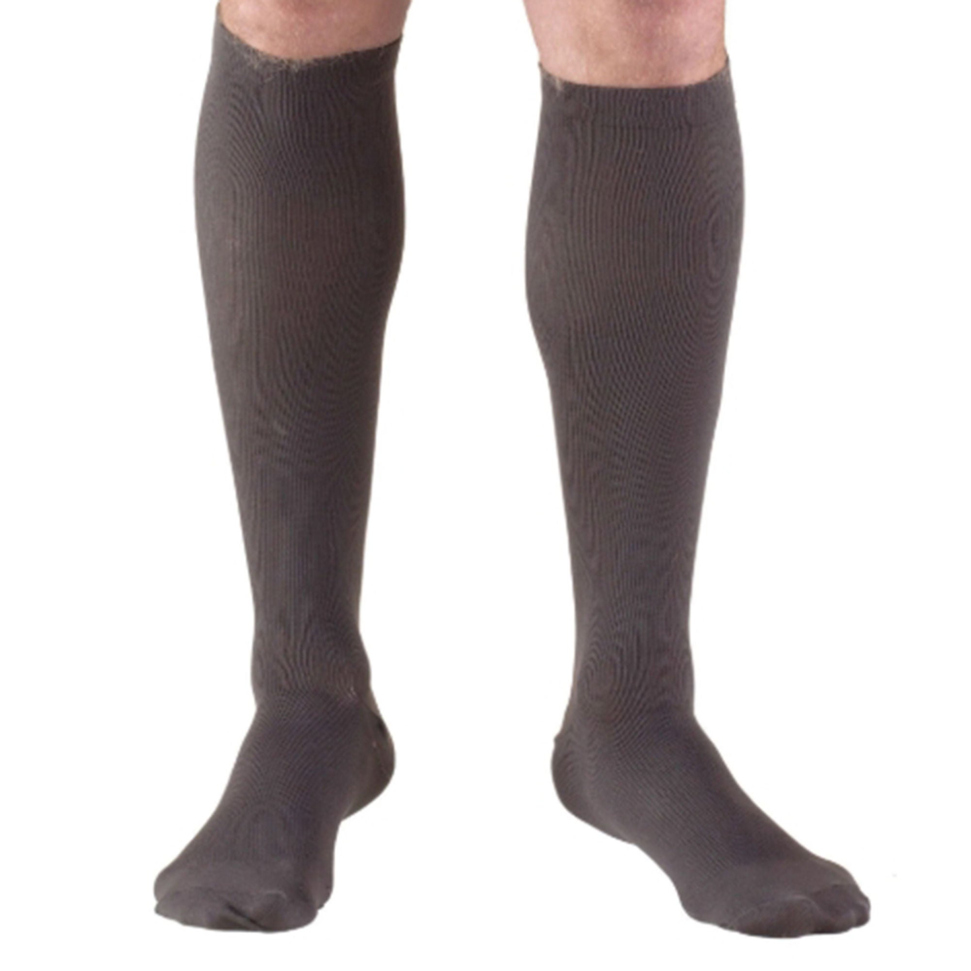 Truform - 1943CH-XL Compression Sock Truform® Knee High X-Large Charcoal Closed Toe