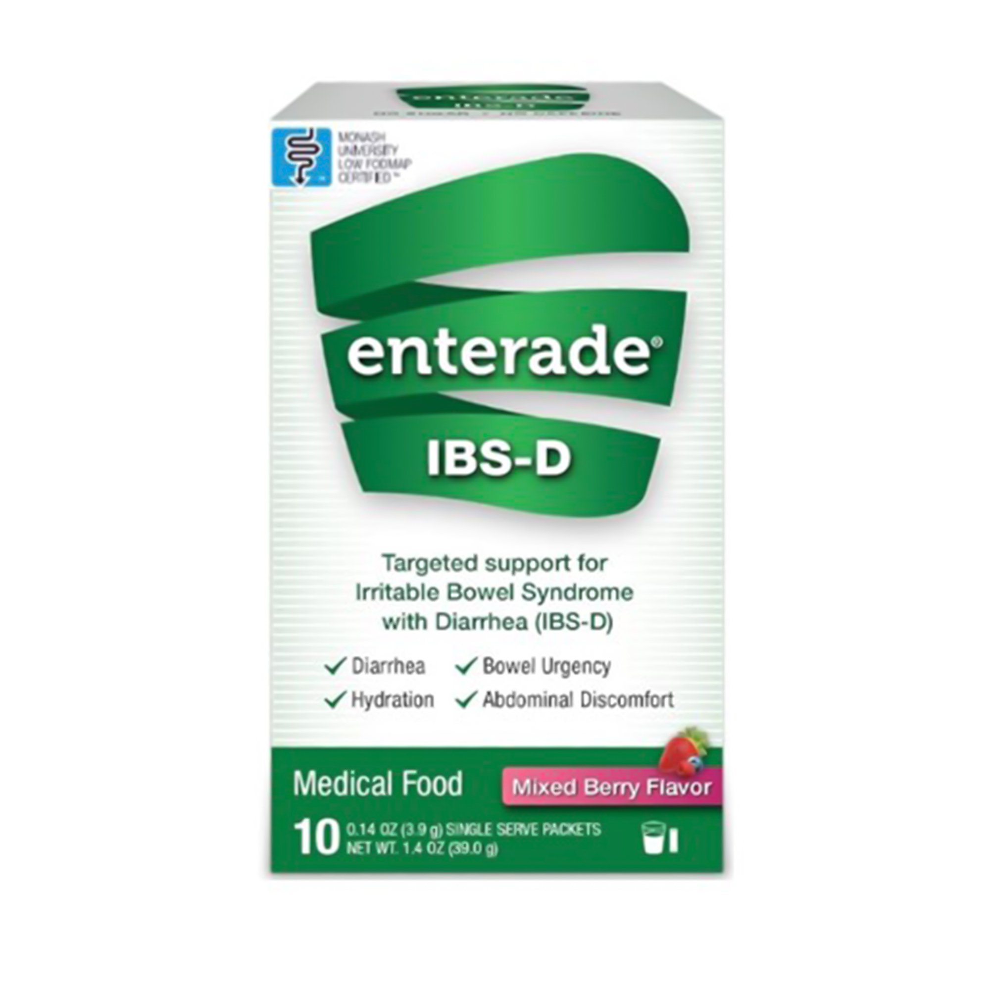 AmiLyfe Bioscience LLC 20850052516295 - enterade® IBS-D Dietary Support Medical Food, Mixed Berry, Single Serve Packets - 8/Case