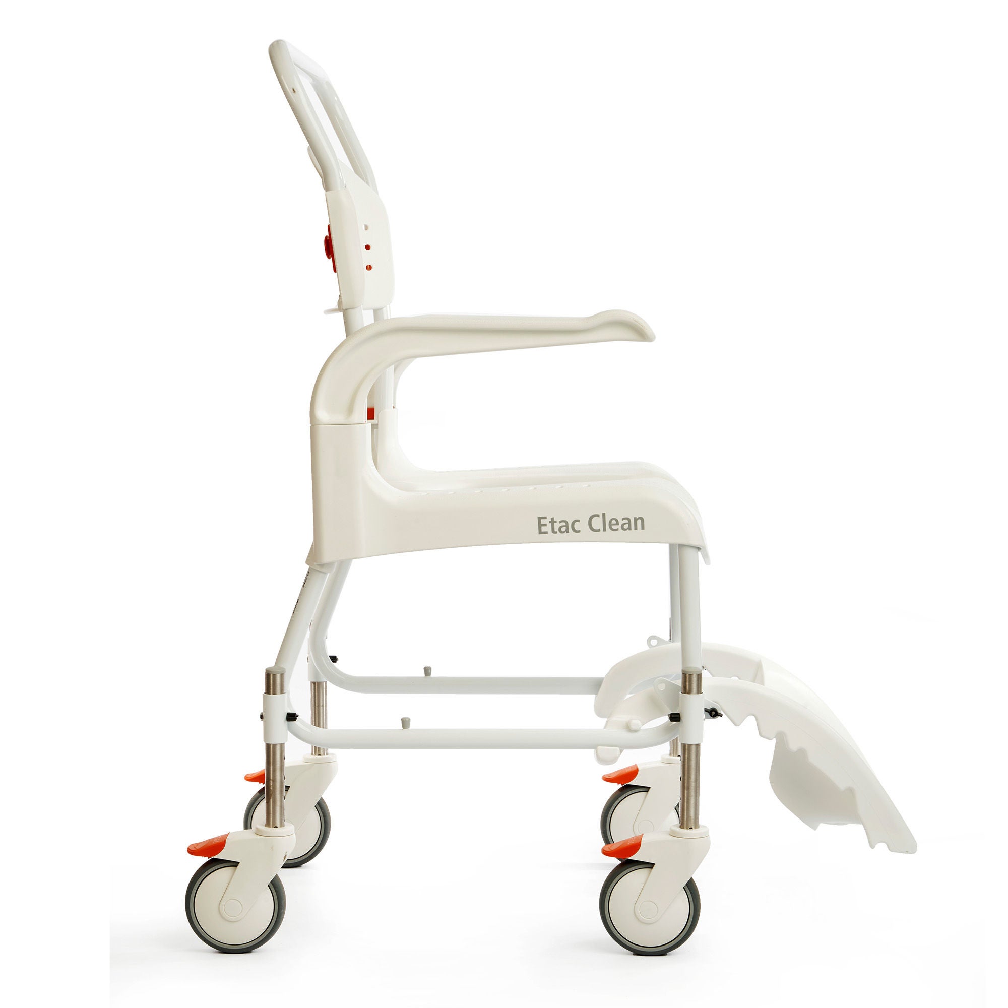 DT Davis Enterprises Ltd - E80229207 Commode / Shower Chair Clean Fixed Arms Steel Frame With Backrest 19 Inch Seat Width 286-1/2 lbs. Weight Capacity