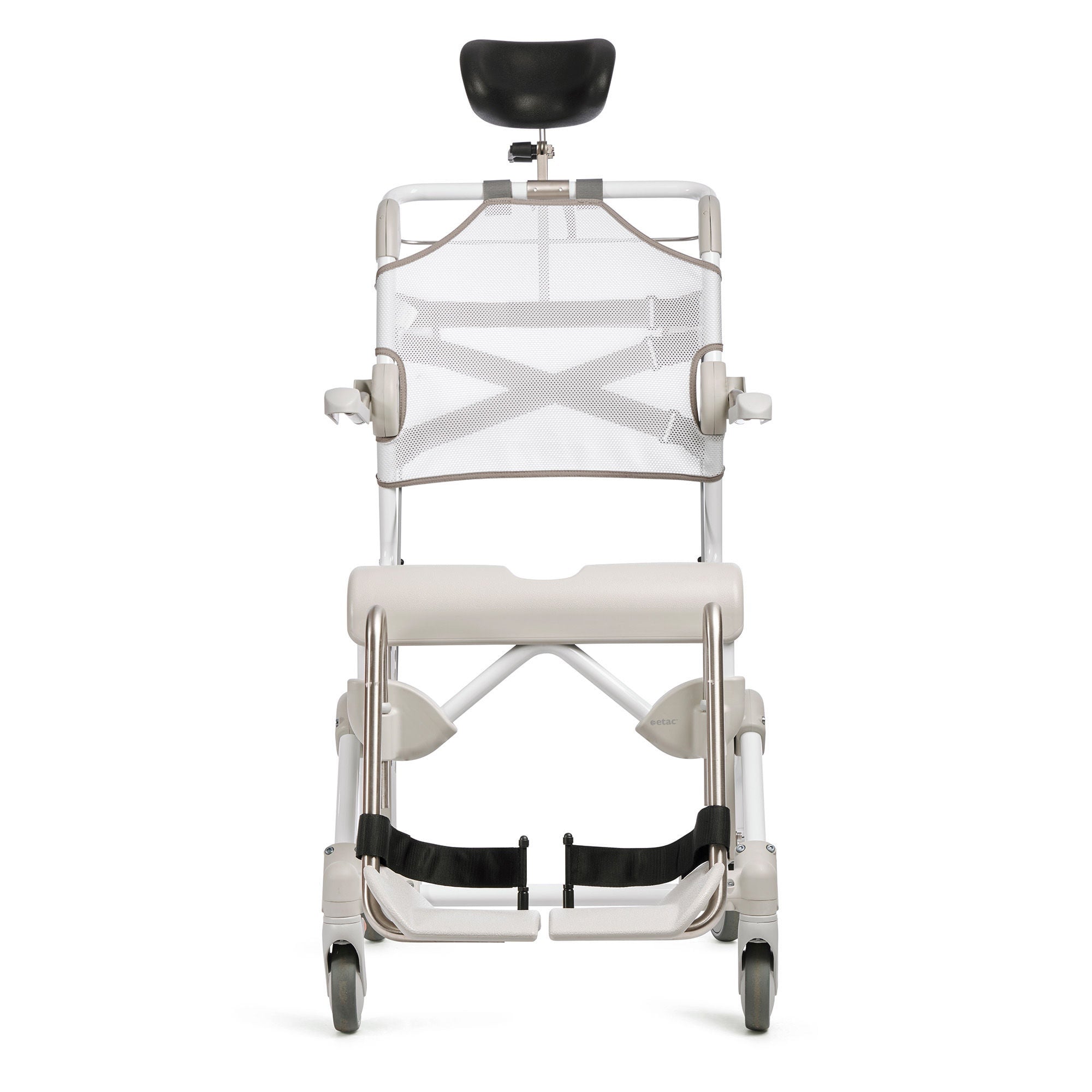 DT Davis Enterprises Ltd - E80229412 Commode / Shower Chair Swift Mobil Tilt-2 Flip-Back Arms Steel Frame Mesh Backrest 21-1/4 Inch Seat Width 353 lbs. Weight Capacity