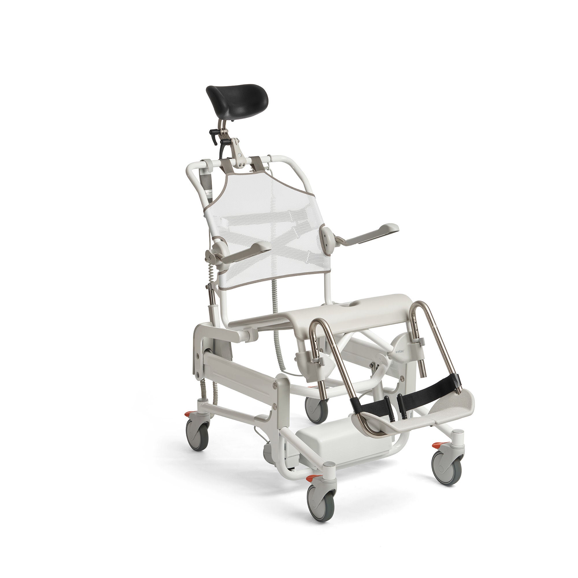 DT Davis Enterprises Ltd - 80229603 Commode / Shower Chair Alto Flip-Back Arms Steel Frame With Backrest 19-3/4 Inch Seat Width 350 lbs. Weight Capacity
