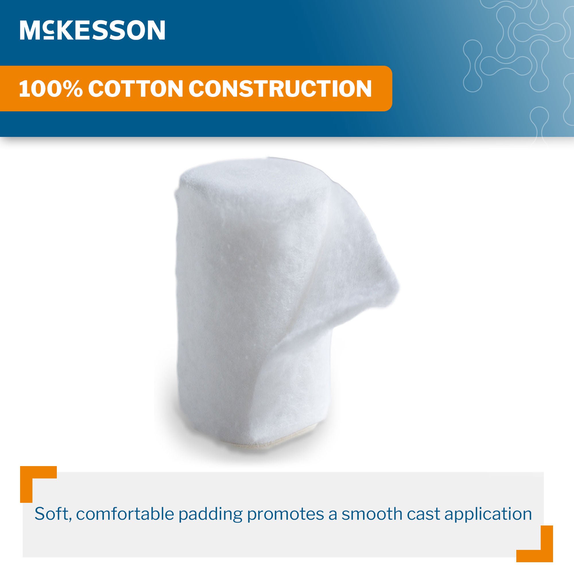 McKesson Brand - 142-CCP412 Cast Padding Undercast McKesson 4 Inch X 4 Yard Cotton NonSterile
