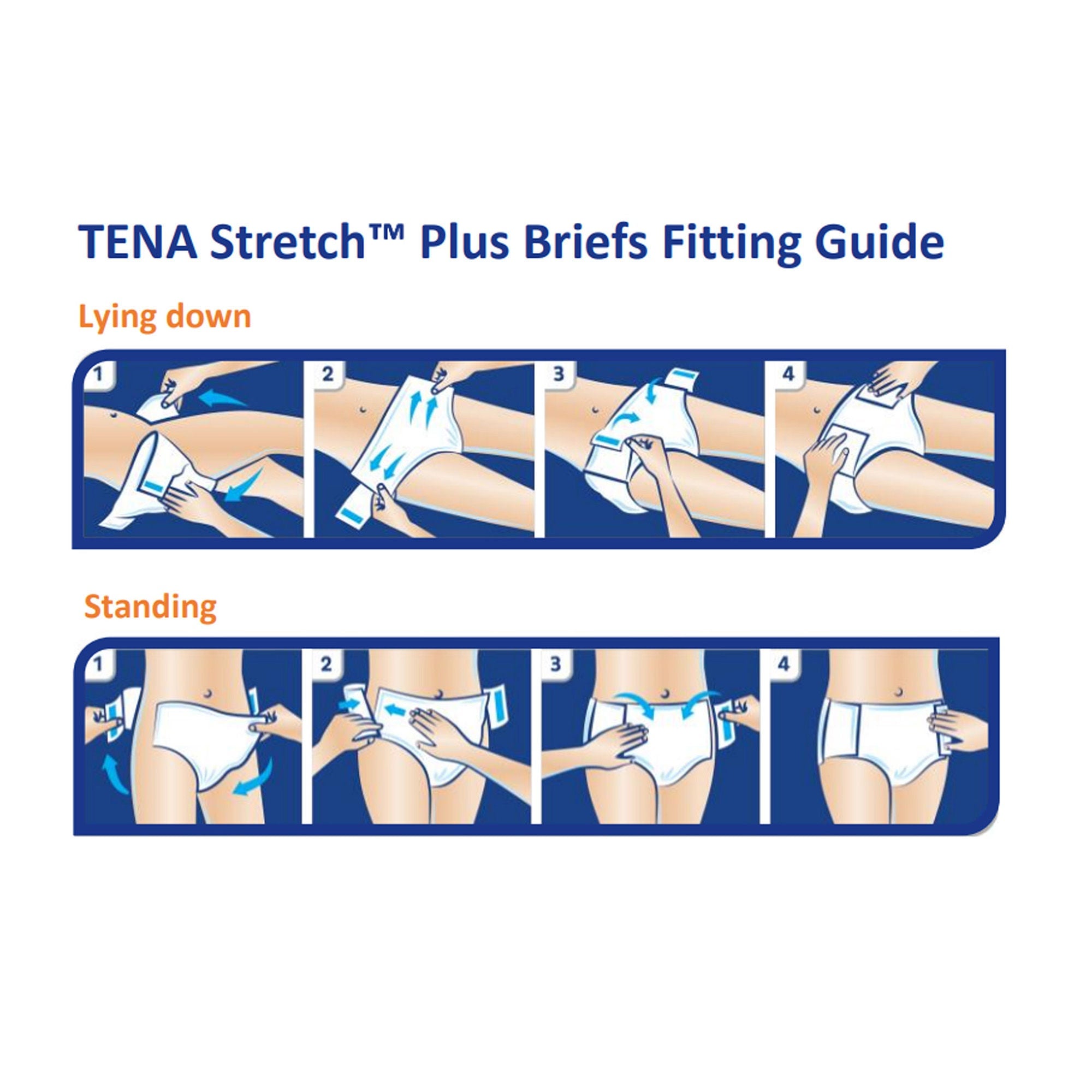 Essity HMS North America Inc - 67670 Incontinence Brief TENA Stretch™ Plus Adult Large / X-Large Unisex Disposable Moderate Absorbency