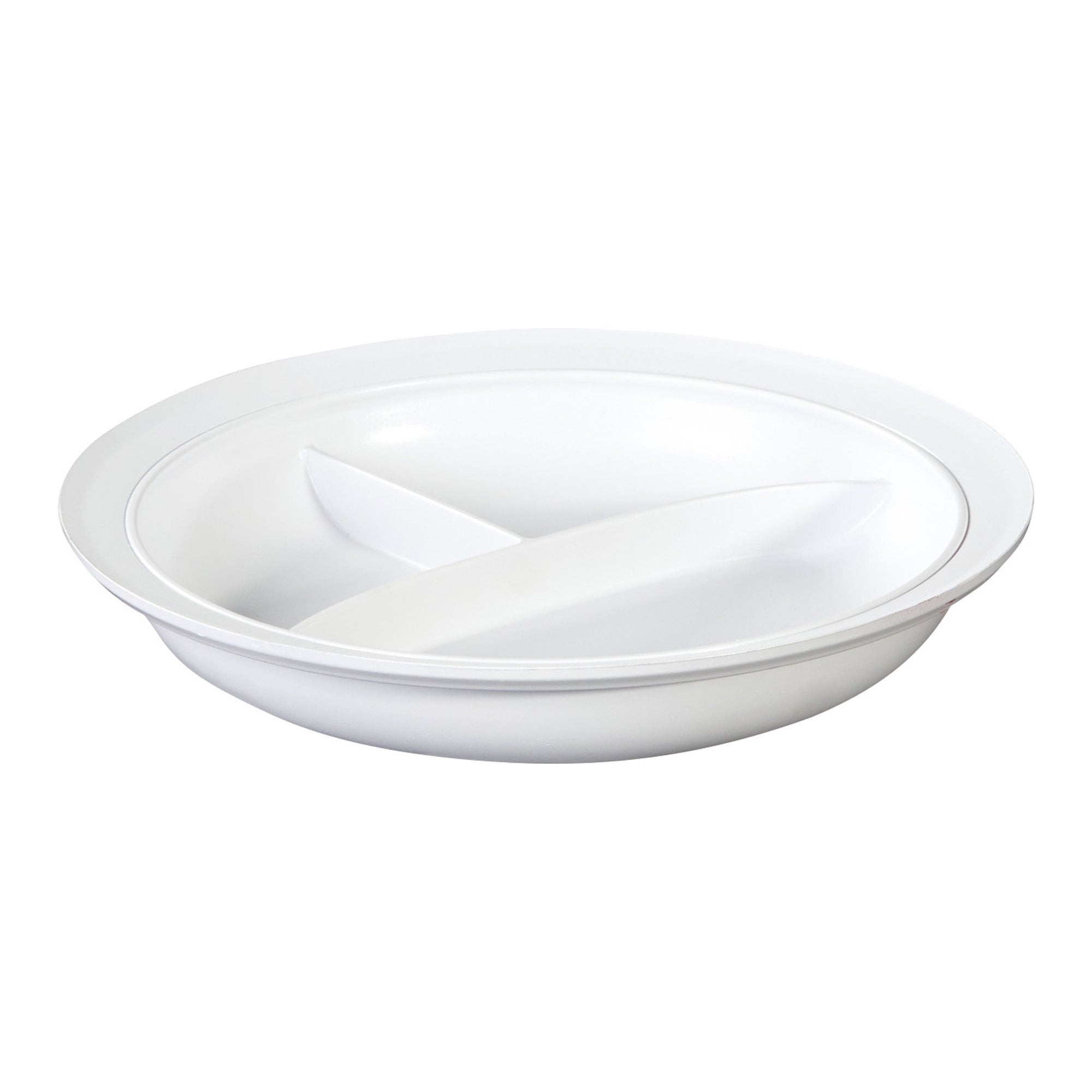 Alimed - 2970011065 3 Compartment Plate AliMed® Polycarbonate White Reusable