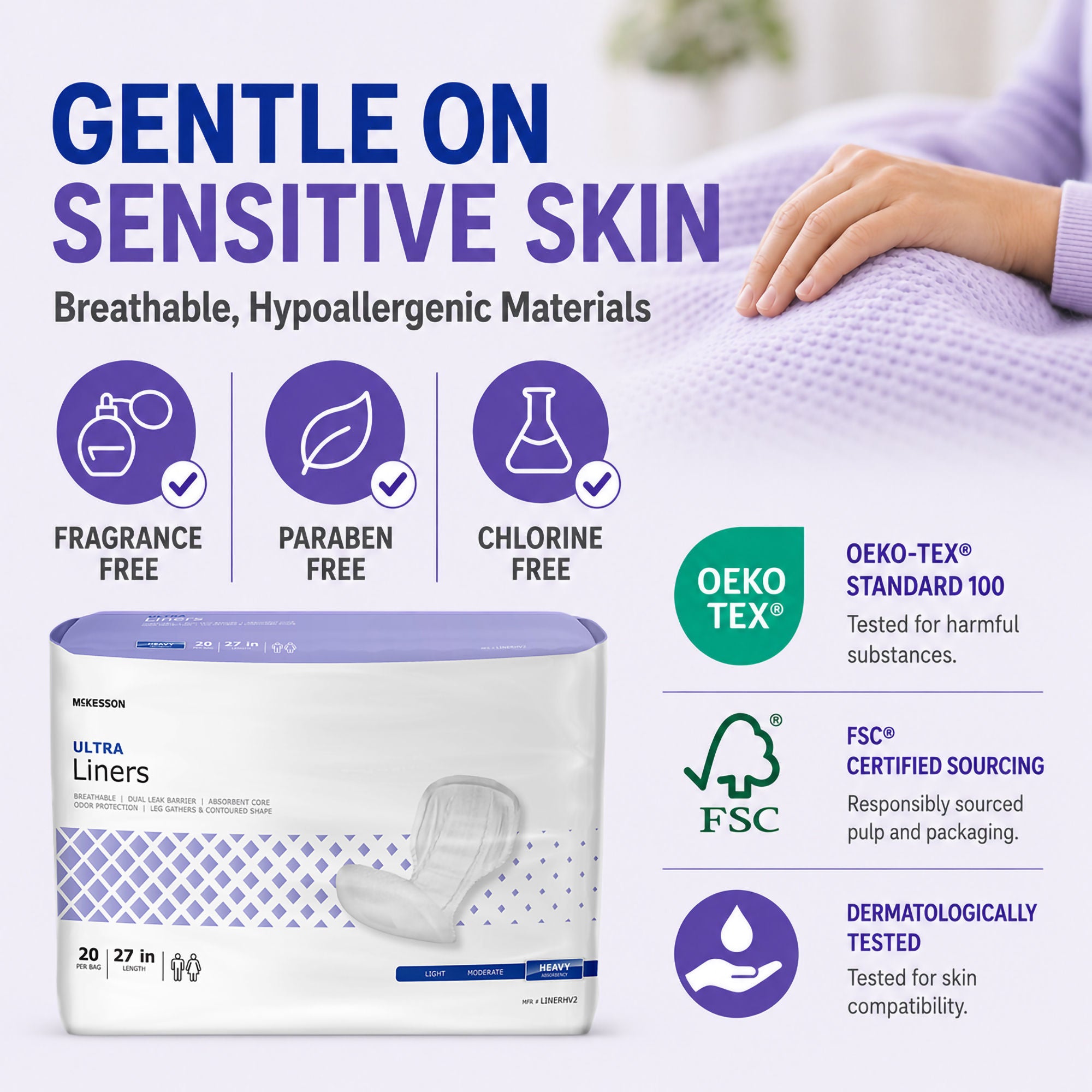 McKesson Brand - LINERHV2 McKesson Ultra Incontinence Liner
