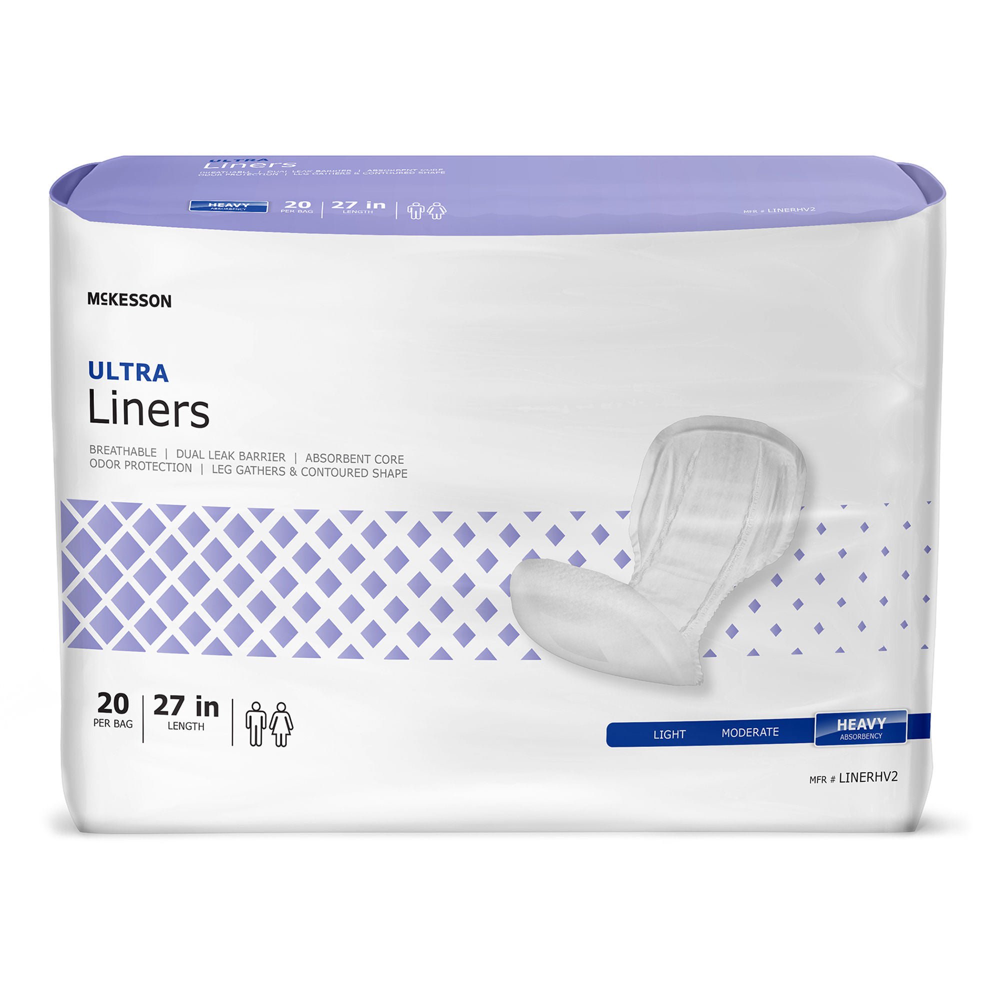 McKesson Brand - LINERHV2 McKesson Ultra Incontinence Liner