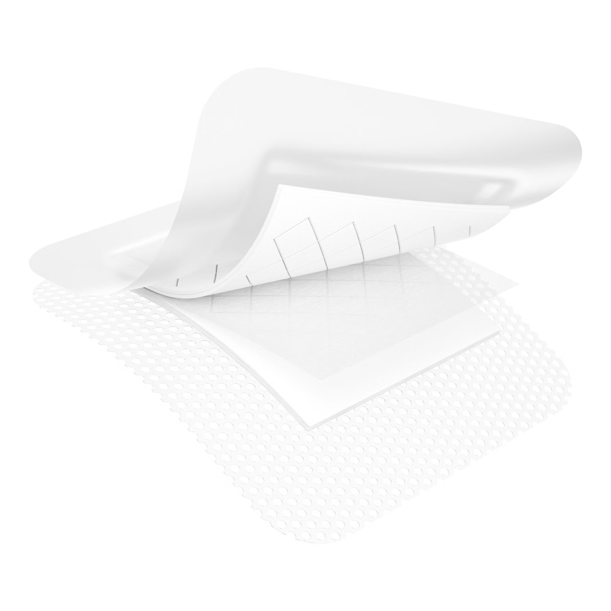 McKesson Brand - 16-49410 Silver Foam Post-Op Dressing McKesson Rectangle Sterile