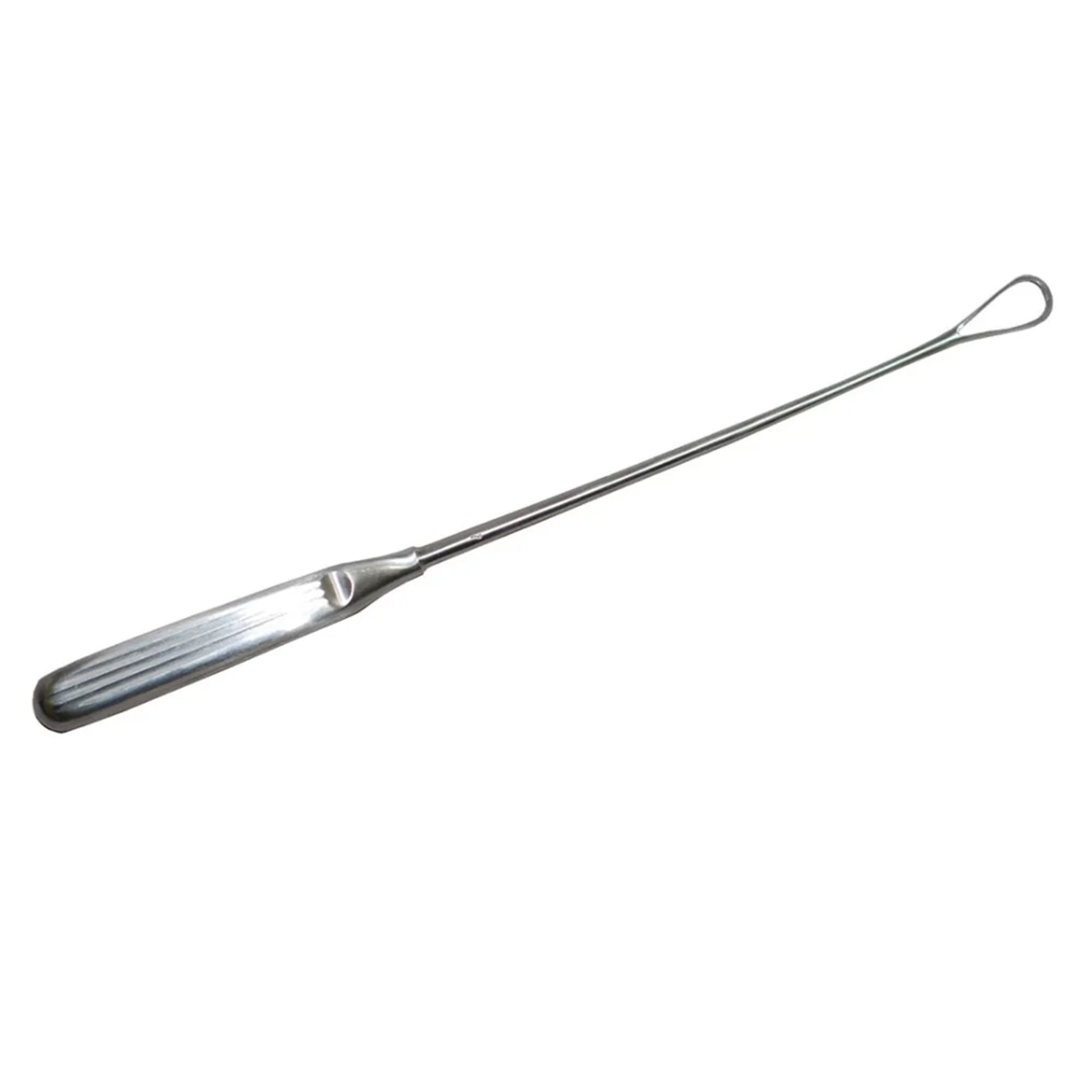 Medgyn Products - 30647 Uterine Curette Medgyn Sims 11 Inch Length Hollow Handle with Grooves Size 5 Tip Sharp Teardrop Loop Tip