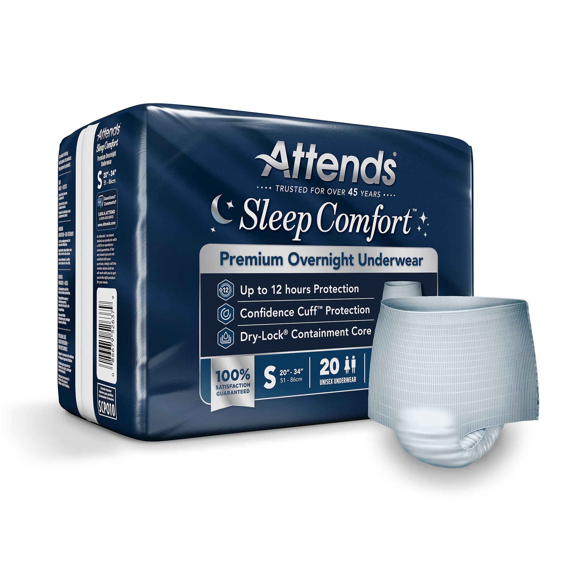 Attends Healthcare Products - SCPO10 Attends® Sleep Comfort Premium Overnight Underwear