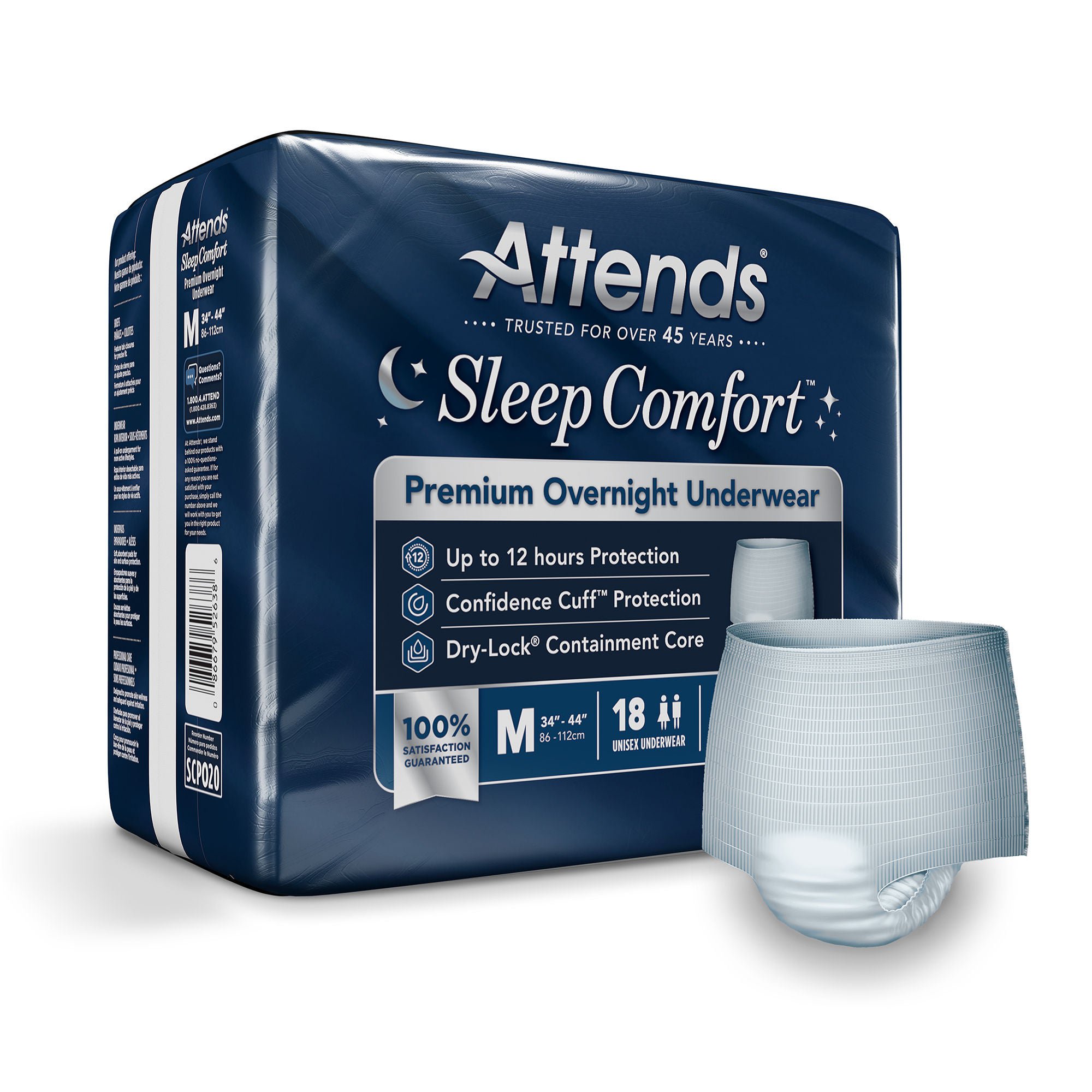 Attends Healthcare Products - SCPO20 Attends® Sleep Comfort Premium Overnight Underwear