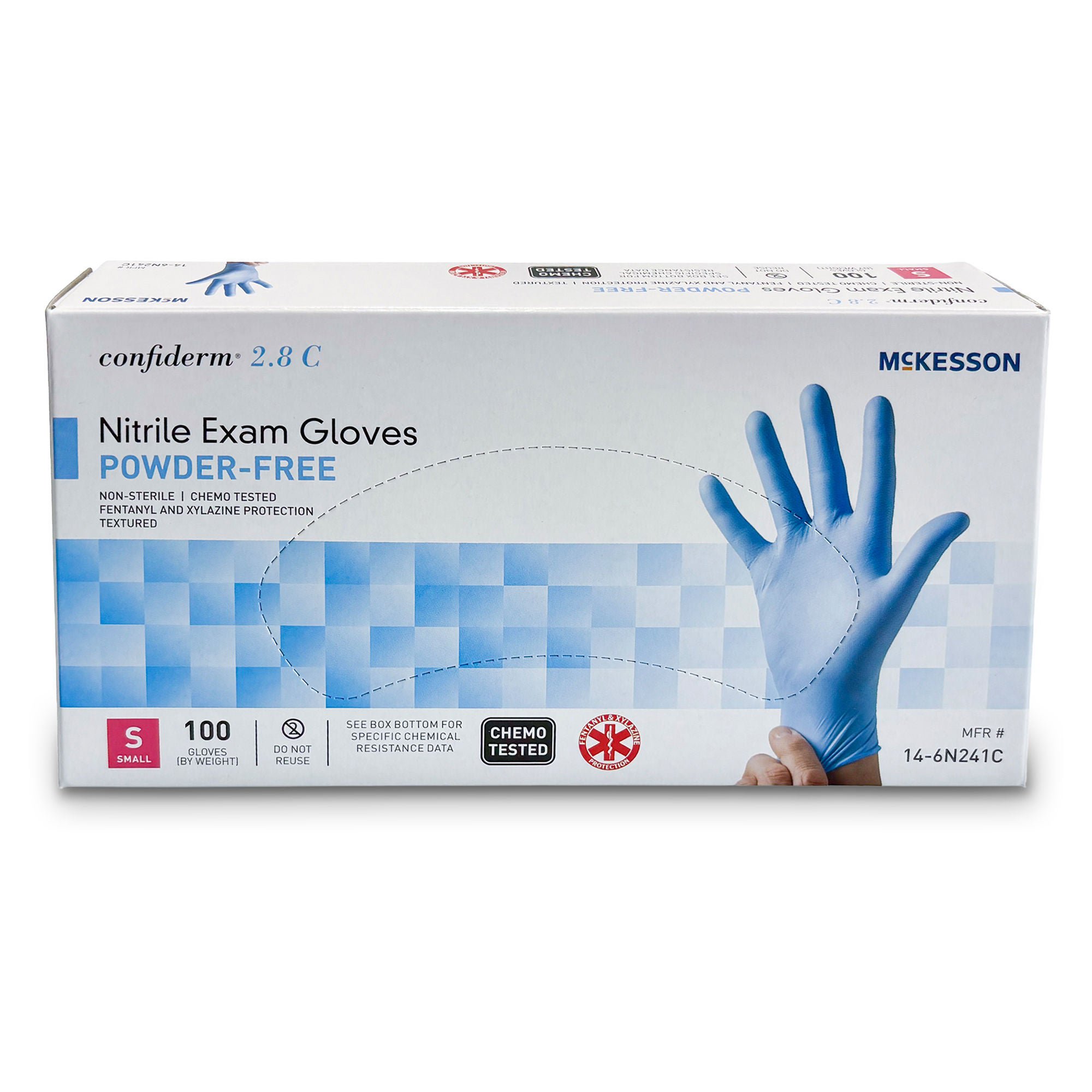 McKesson Brand - 14-6N241C McKesson Confiderm® 2.8C Nitrile Exam Gloves