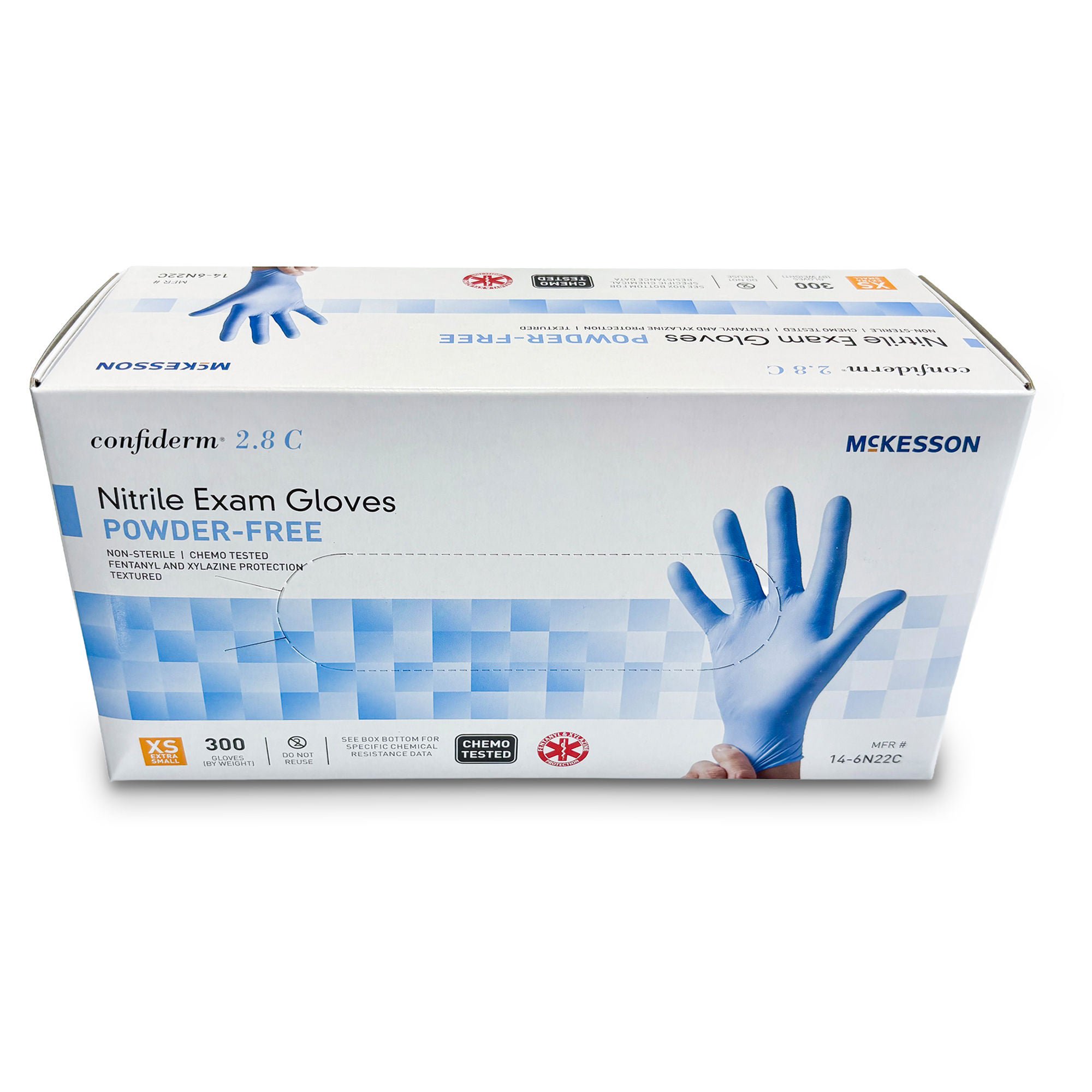 McKesson Brand - 14-6N22C McKesson Confiderm® 2.8C Nitrile Exam Gloves