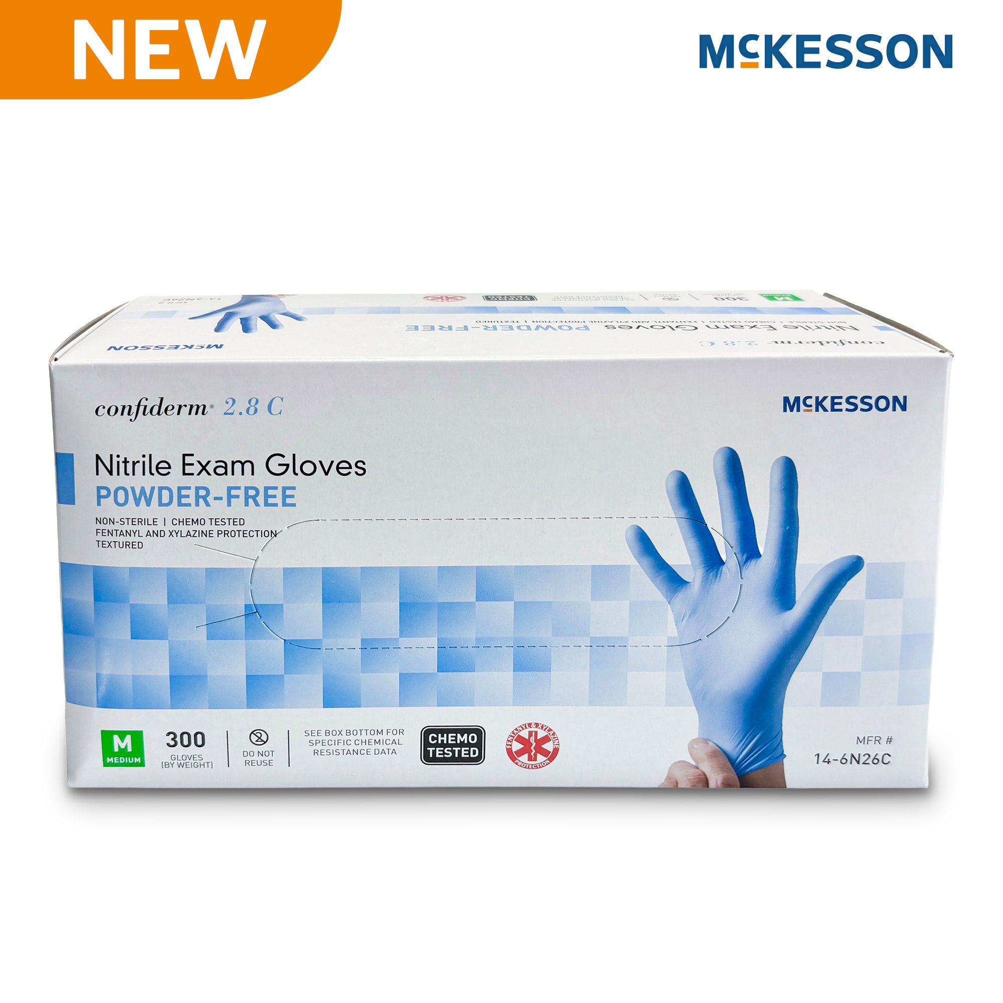 McKesson Confiderm 2.8 C Exam Glove 14-6N26C by McKesson Brand