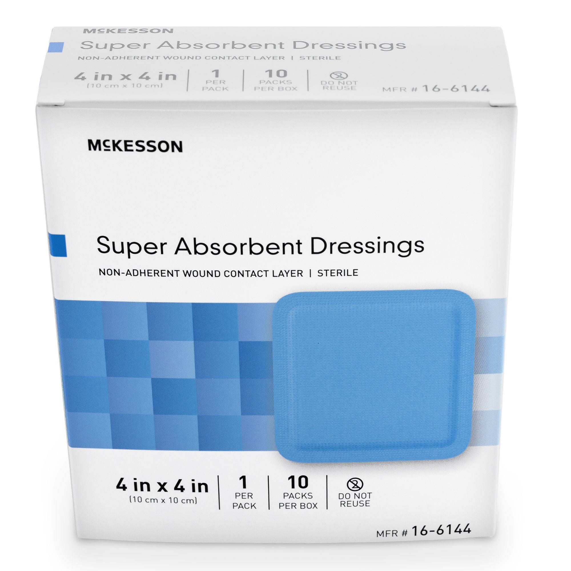 McKesson Brand - 16-6144 McKesson MedSurg Wound Dressing W/SAP 4"X4"