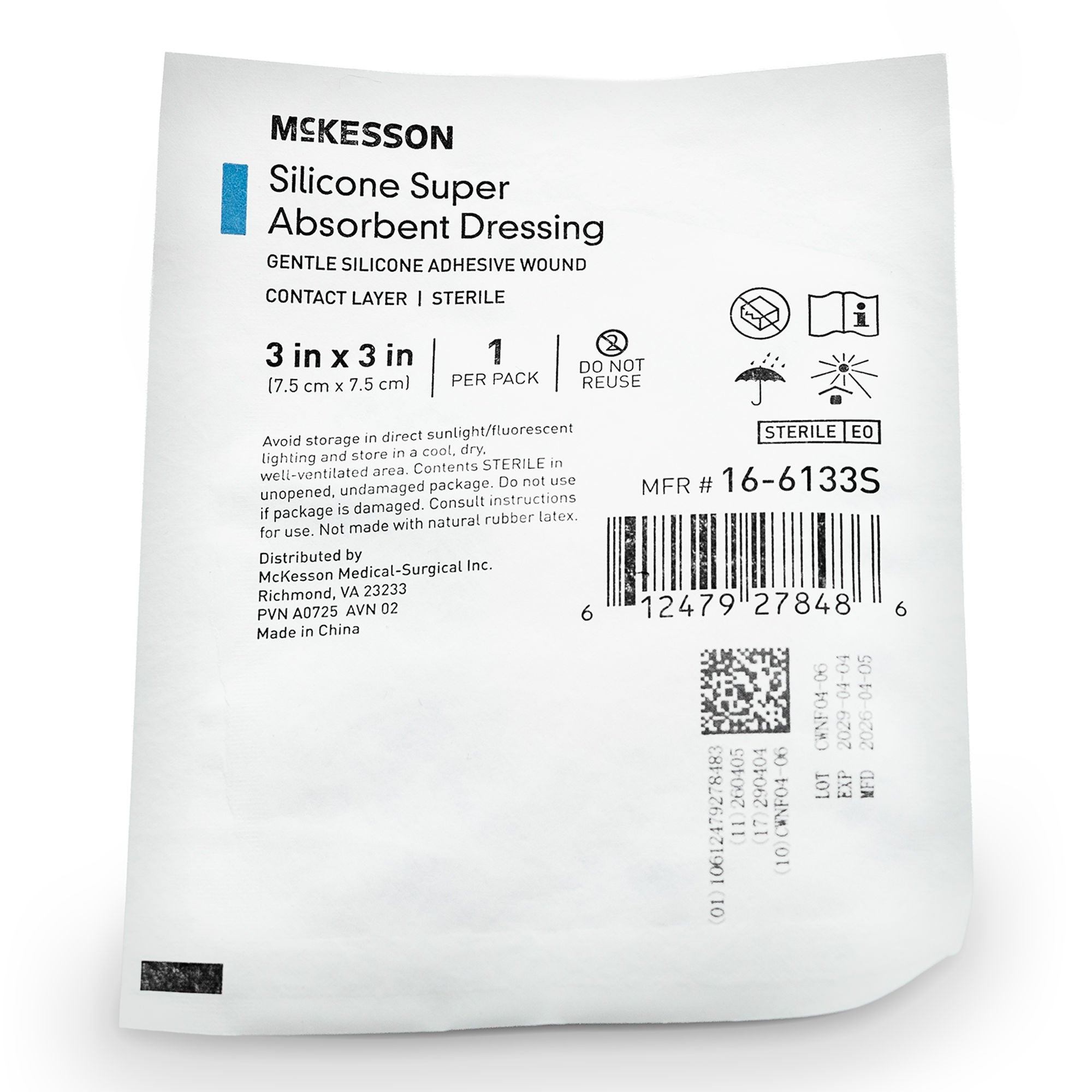 McKesson Brand - 16-6133S McKesson MedSurg Dressing N/BRDR 3"X3"