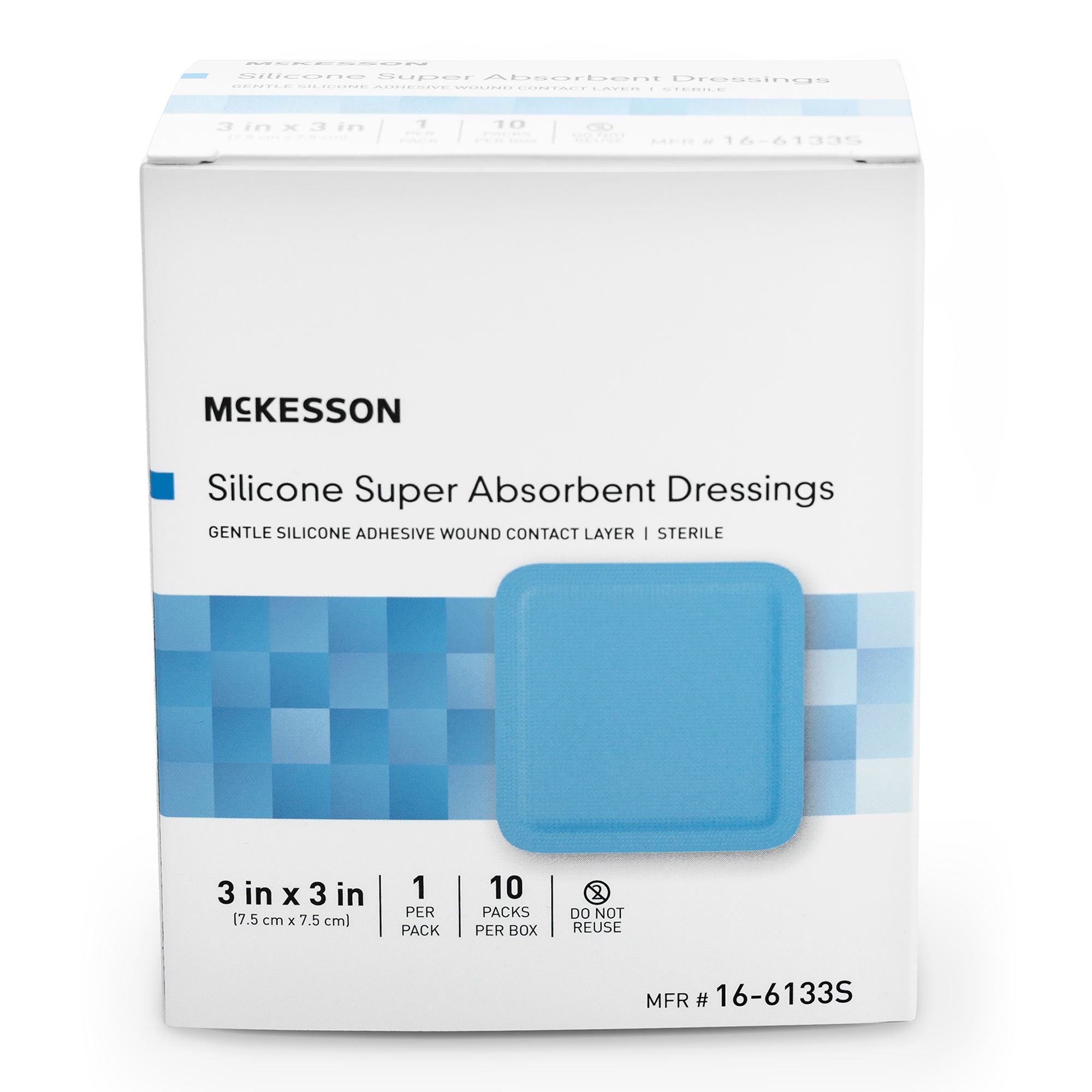 McKesson Brand - 16-6133S McKesson MedSurg Dressing N/BRDR 3"X3"
