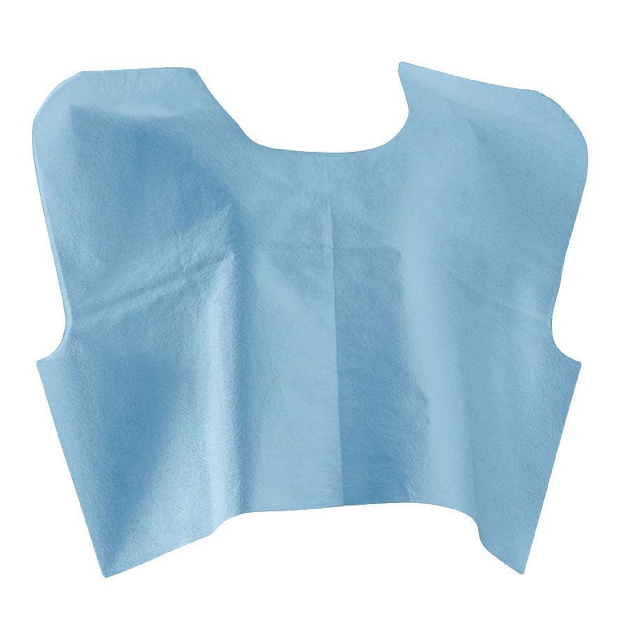 Medline - NON25249 Exam Cape Medline Blue One Size Fits Most Over-the-Head Pull On Unisex Disposable