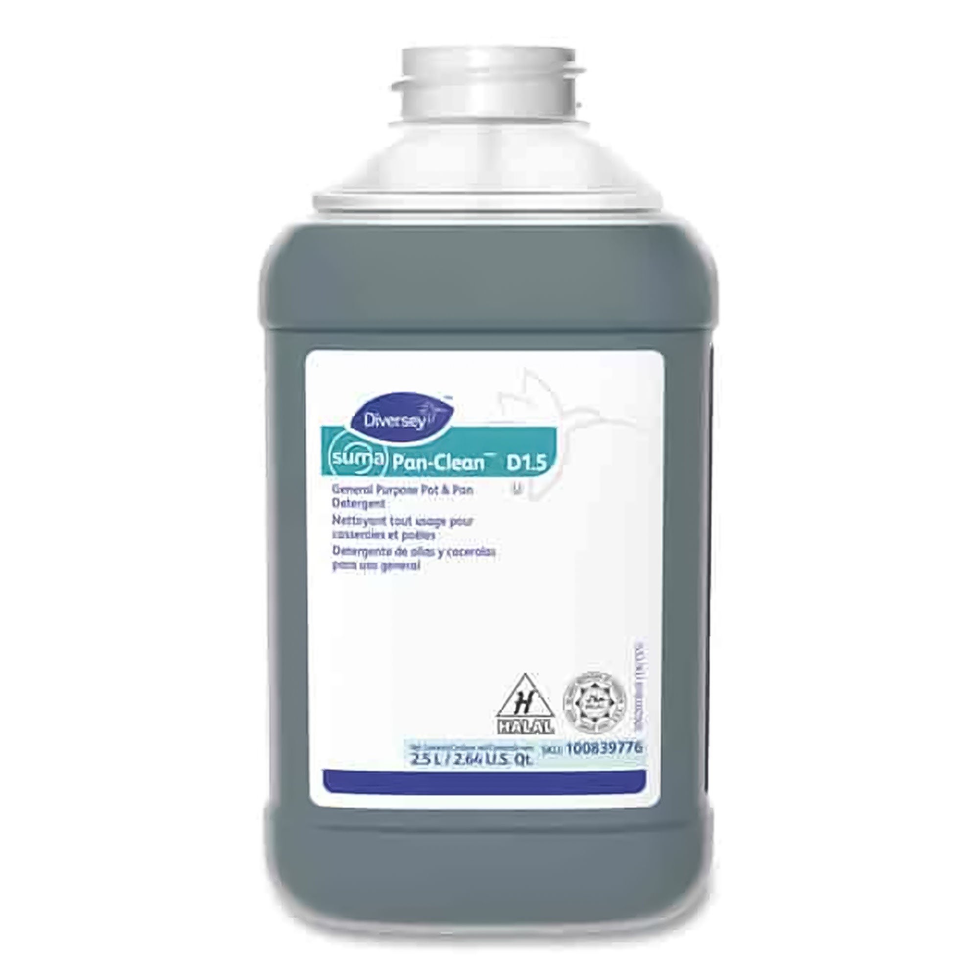 Diversey - 100839776 Dish Detergent Diversey™ Suma® Pan-Clean 2.5 Liter Bottle Liquid Citrus Scent