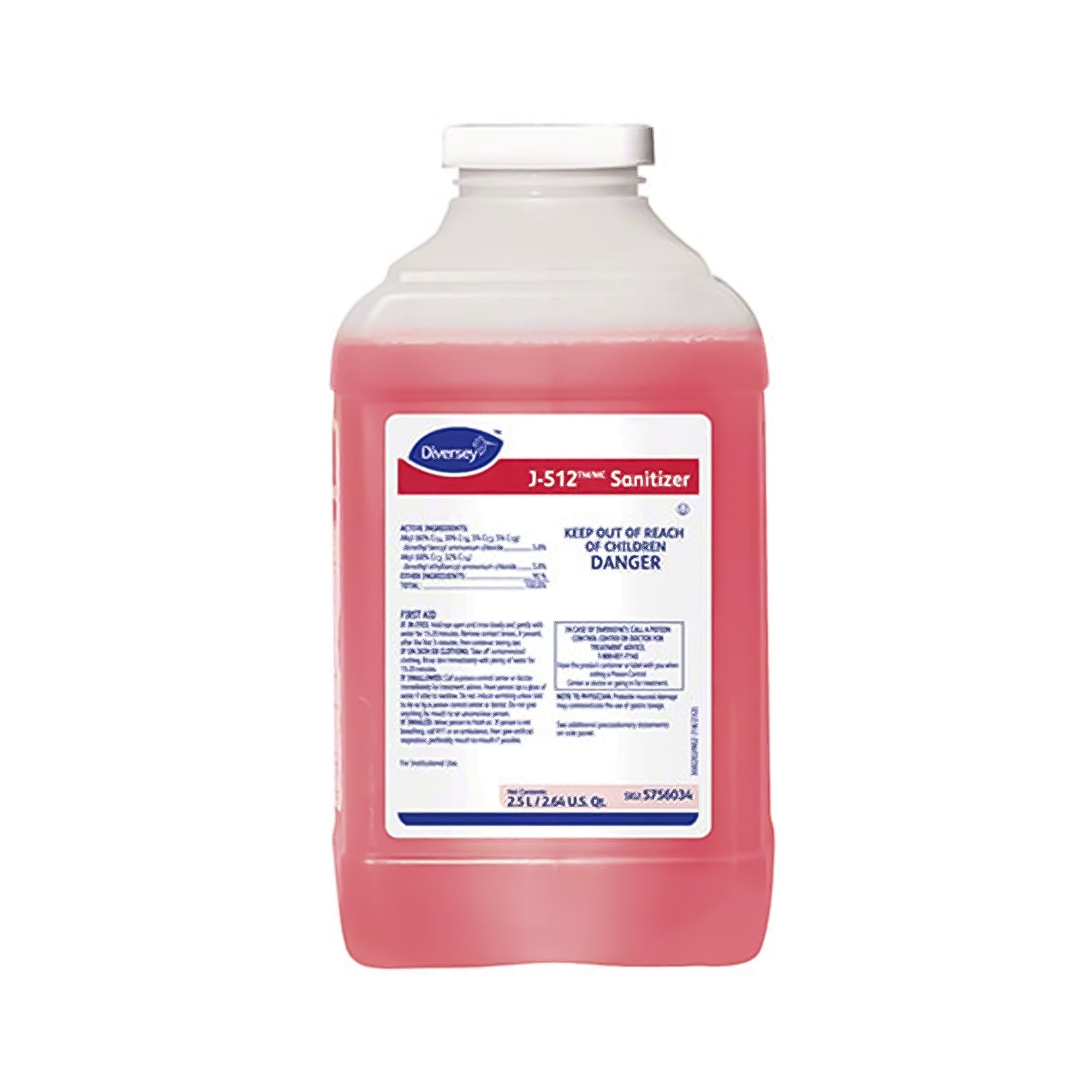 Diversey - 5756034 Surface Disinfectant / Sanitizer J-512™ J-Fill® Dispensing Systems Liquid 2.5 Liter Bottle Scented NonSterile