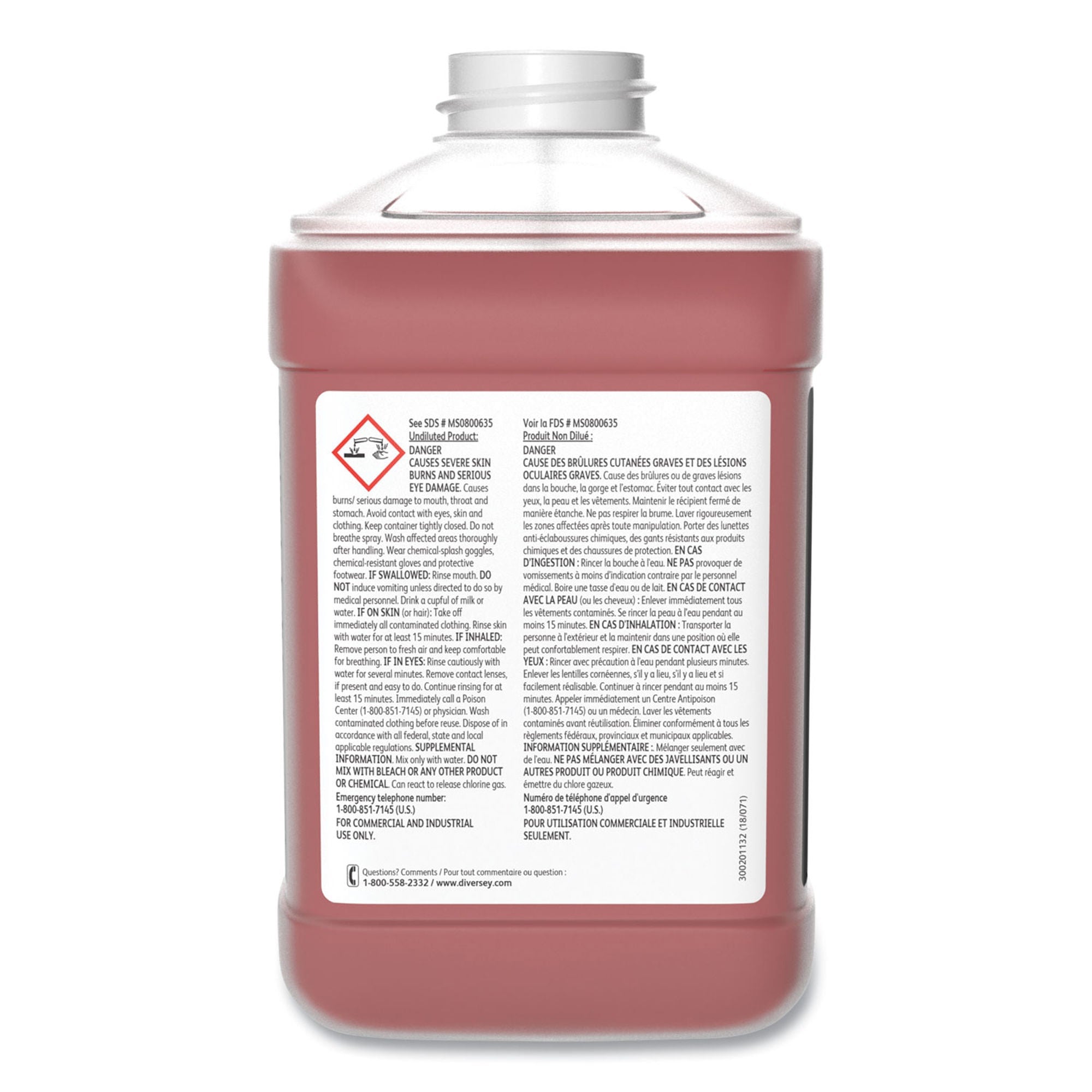 Diversey - 5756034 Surface Disinfectant / Sanitizer J-512™ J-Fill® Dispensing Systems Liquid 2.5 Liter Bottle Scented NonSterile