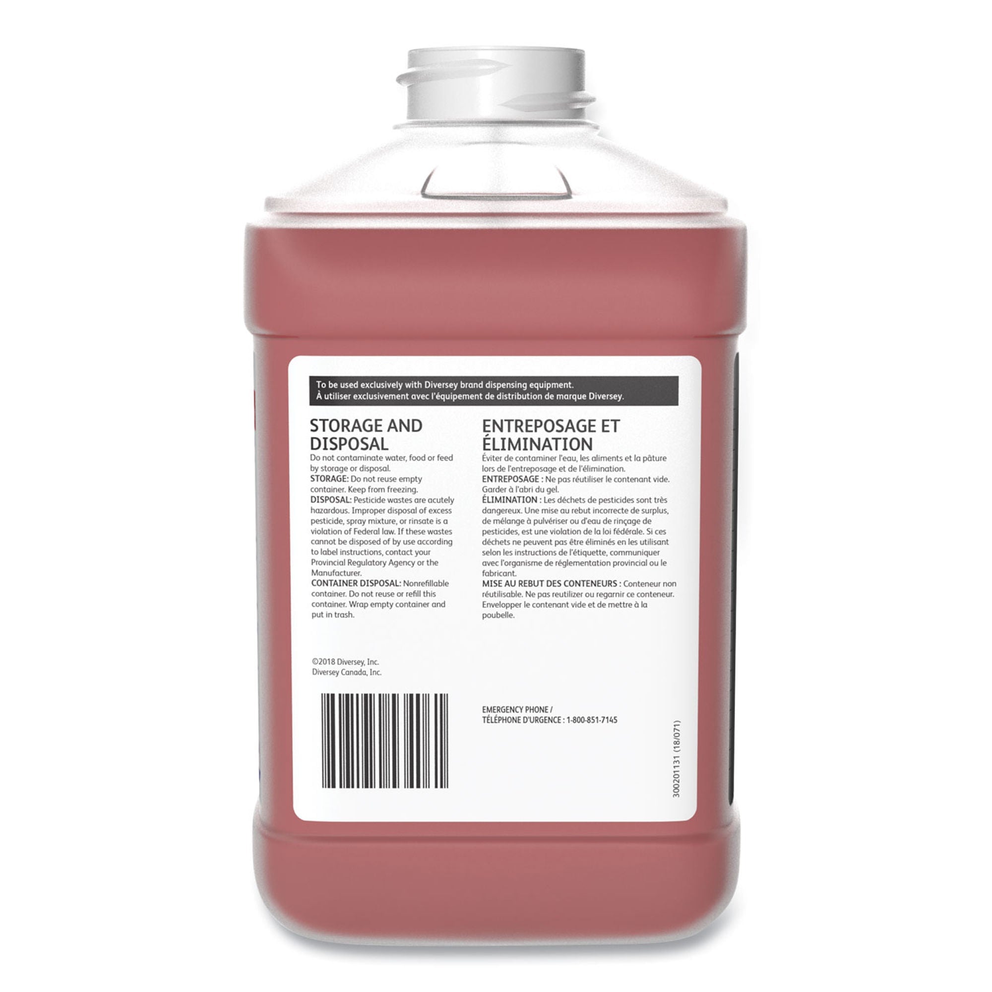 Diversey - 5756034 Surface Disinfectant / Sanitizer J-512™ J-Fill® Dispensing Systems Liquid 2.5 Liter Bottle Scented NonSterile