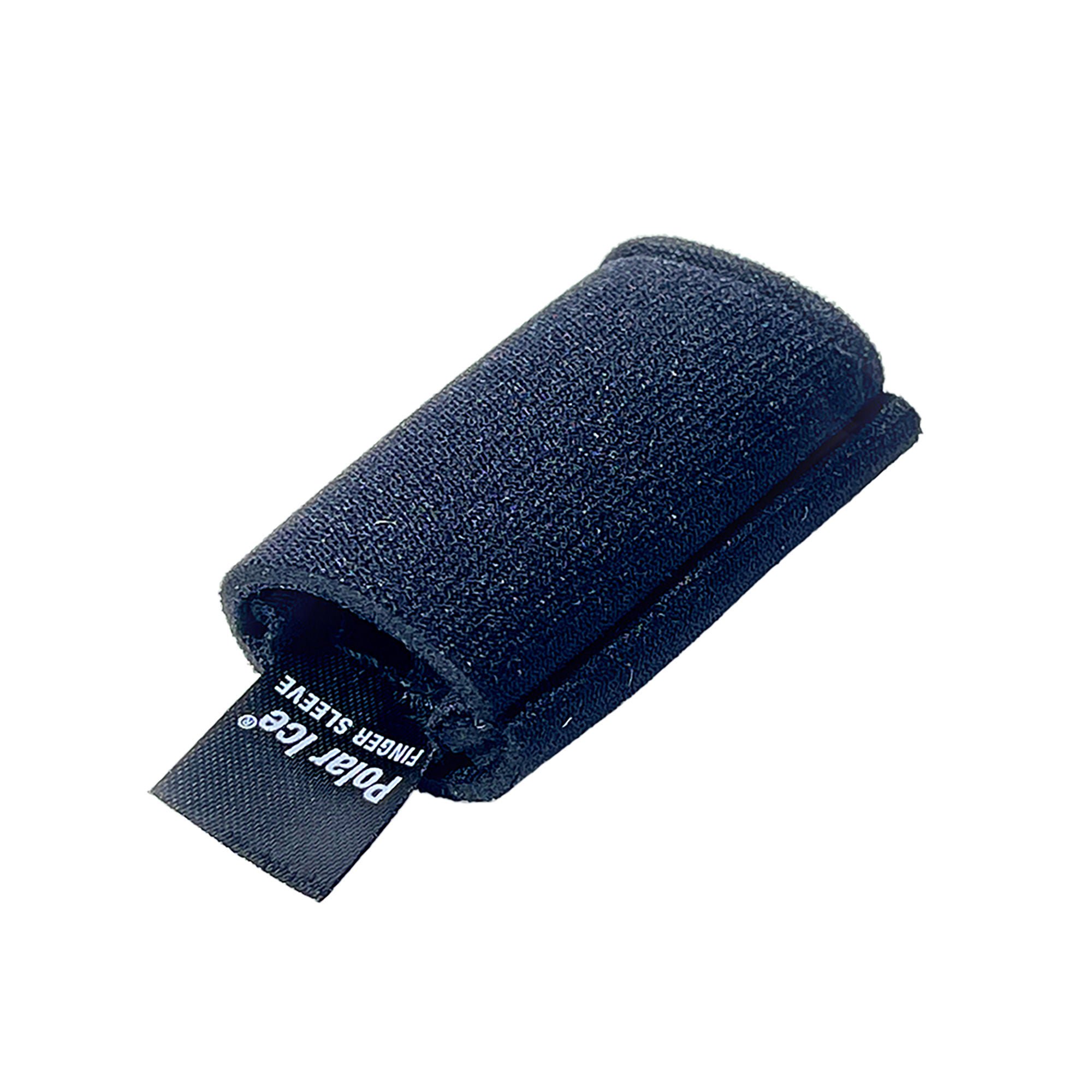 Brownmed - A10304 Cold Therapy Finger Sleeve Polar Ice® Adult Medium Pull On Finger Black