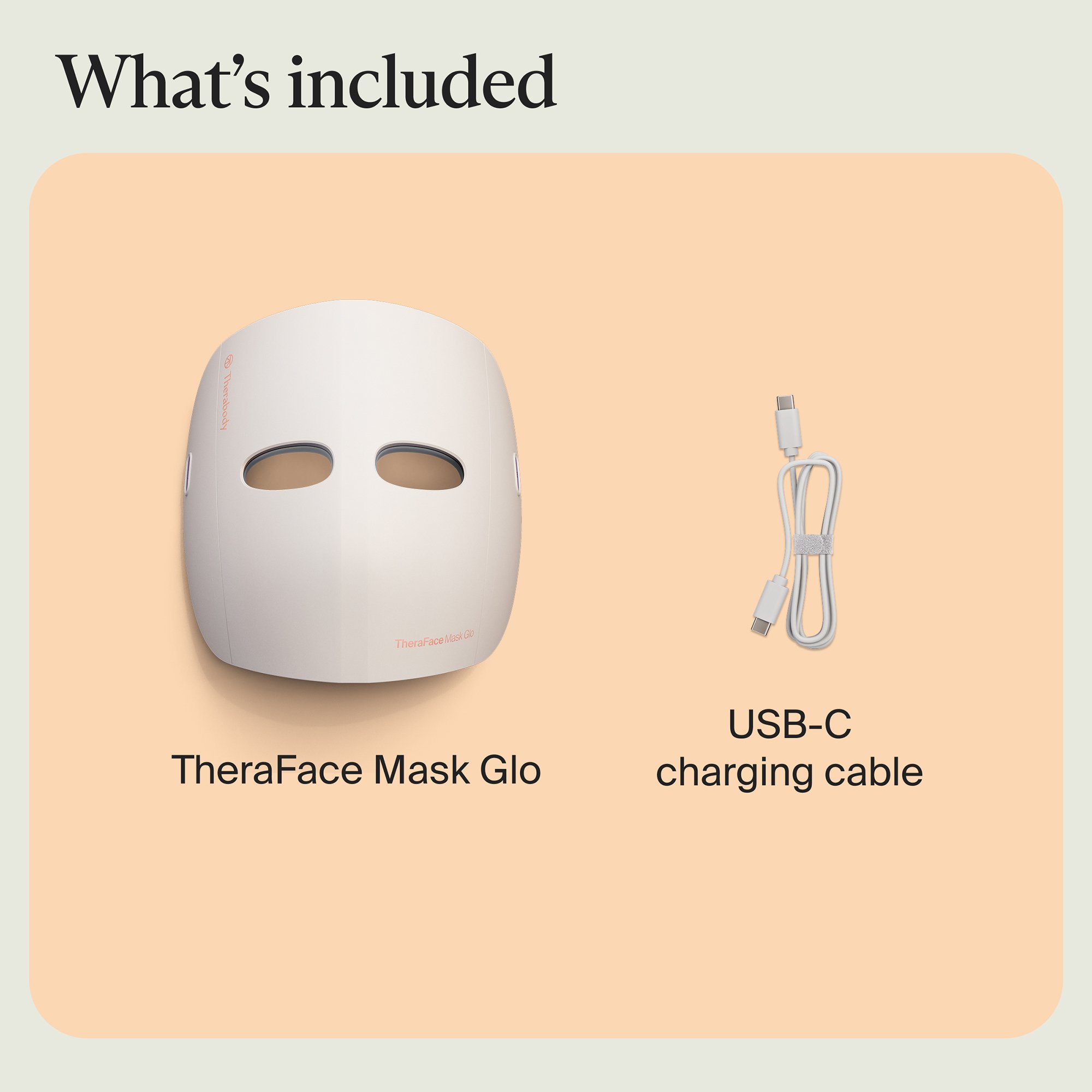 Therabody Inc TF0004349-1A20 - Therabody TheraFace Mask Glo LED Face Mask - 1/Each