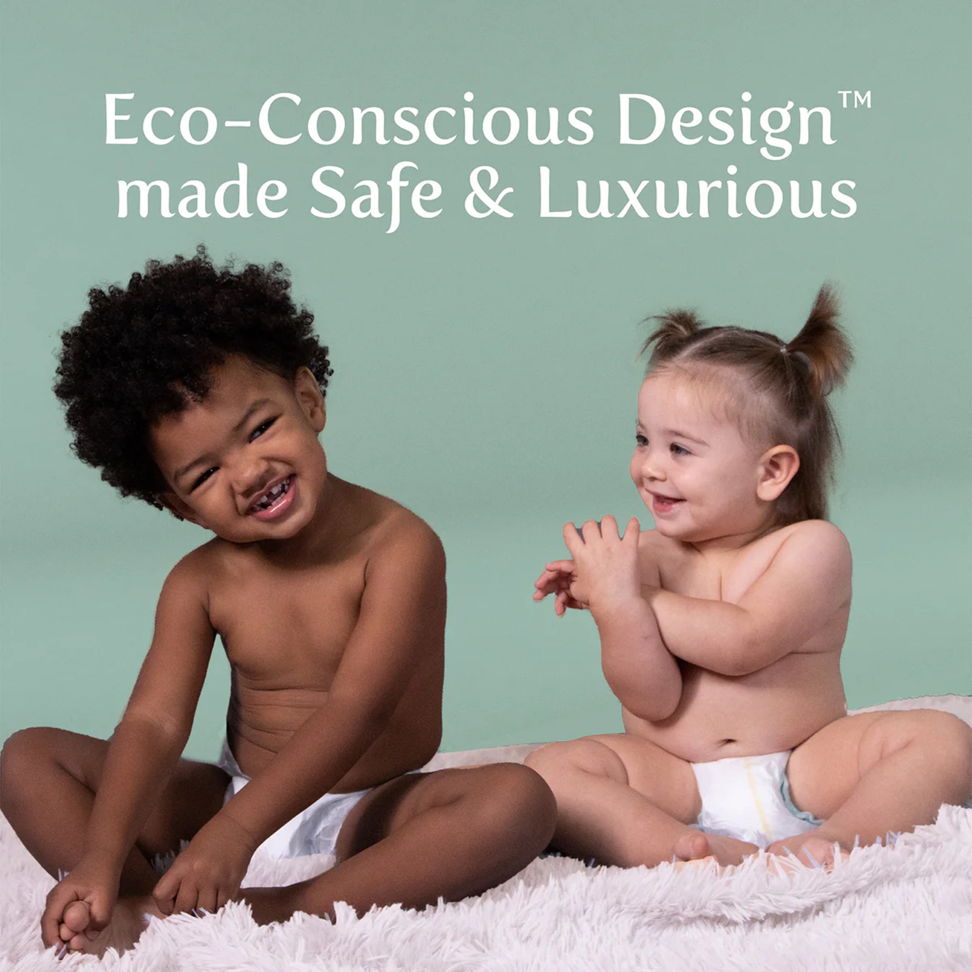 First Quality Products LLC 10008051 - Earth & Eden Sensitive Baby Diapers, Size 7 for Babies Weighing 41+ lbs. - 80/Case