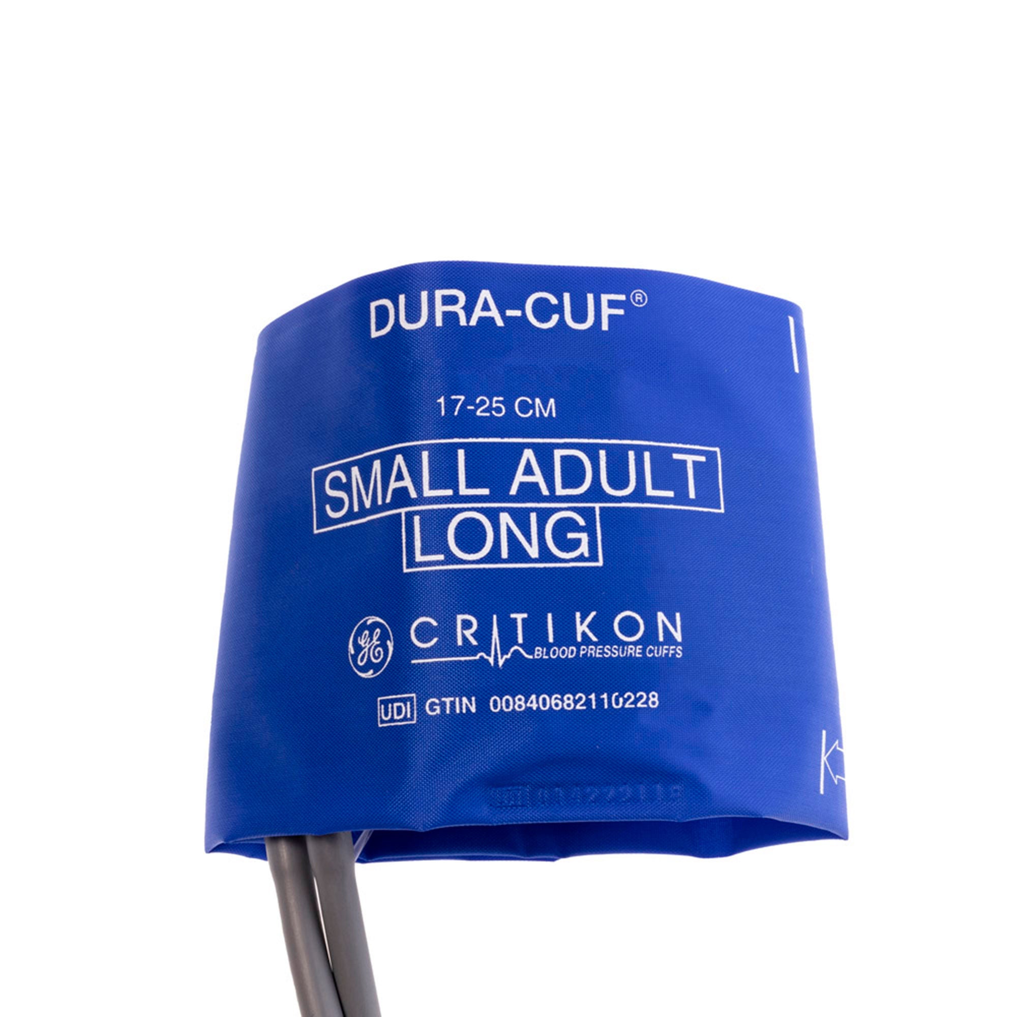 GE Healthcare - DUR-A1-2A-L-5S Reusable Blood Pressure Cuff Dura-Cuf® 17 to 25 cm Arm Small Adult Cuff