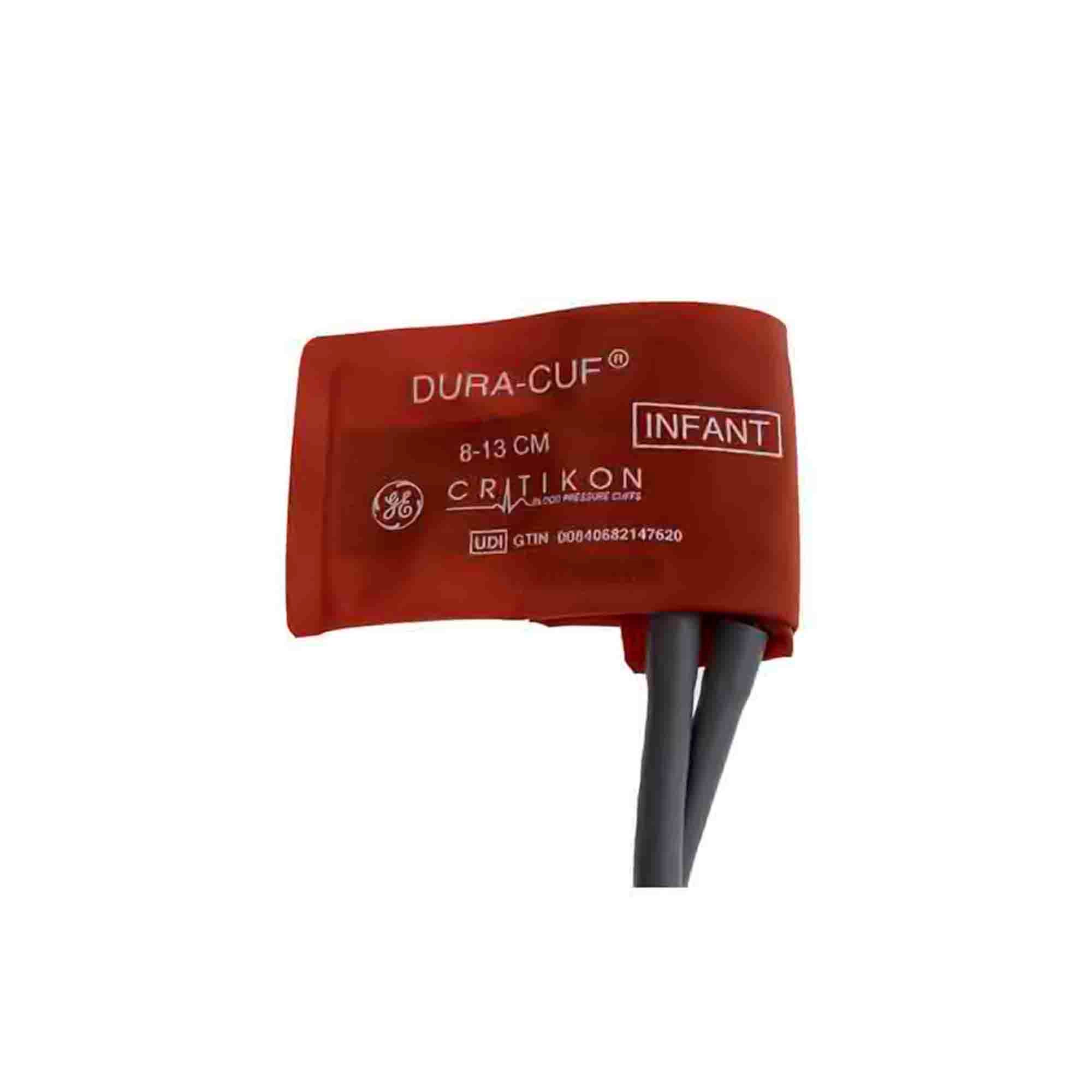 GE Healthcare - DUR-P1-2A-5S Reusable Blood Pressure Cuff Dura-Cuf® 8 to 13 cm Arm Infant Cuff