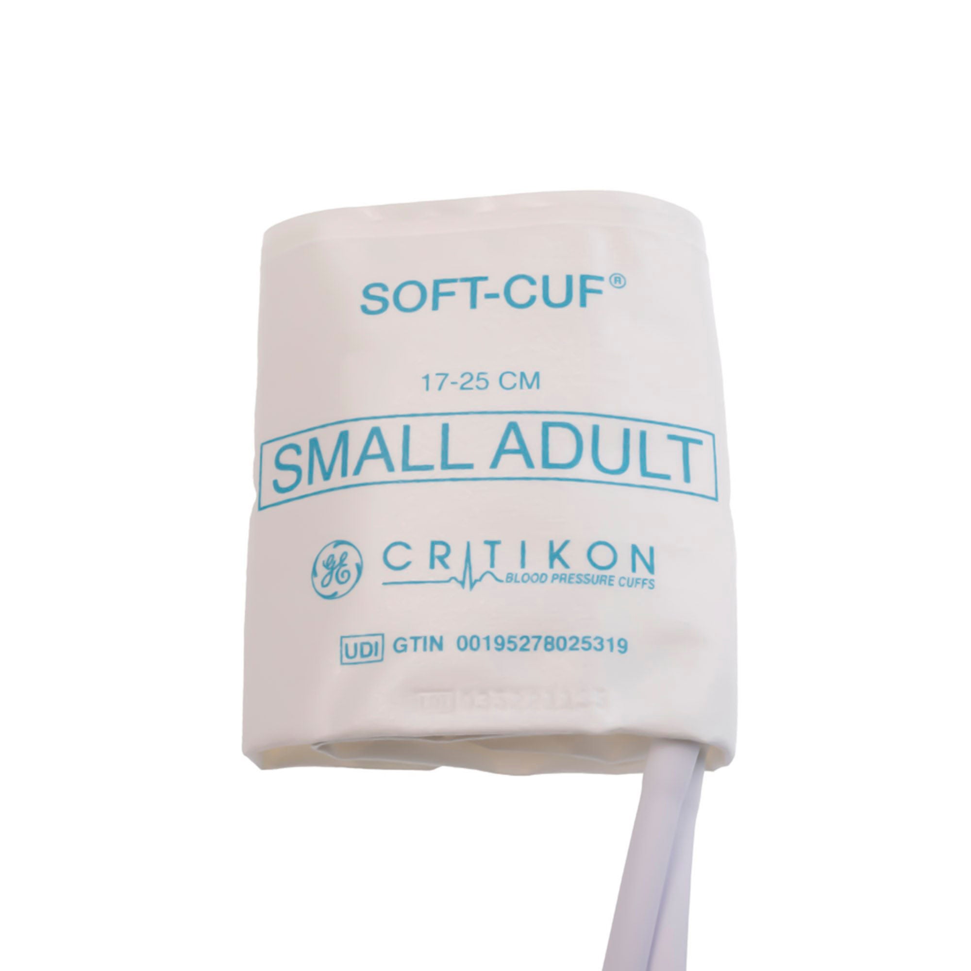 GE Healthcare - SFT-A1-2A-5S Single Patient Use Blood Pressure Cuff CARESCAPE™ ONE Soft-Cuf™ 17 to 25 cm Arm Small Adult Cuff
