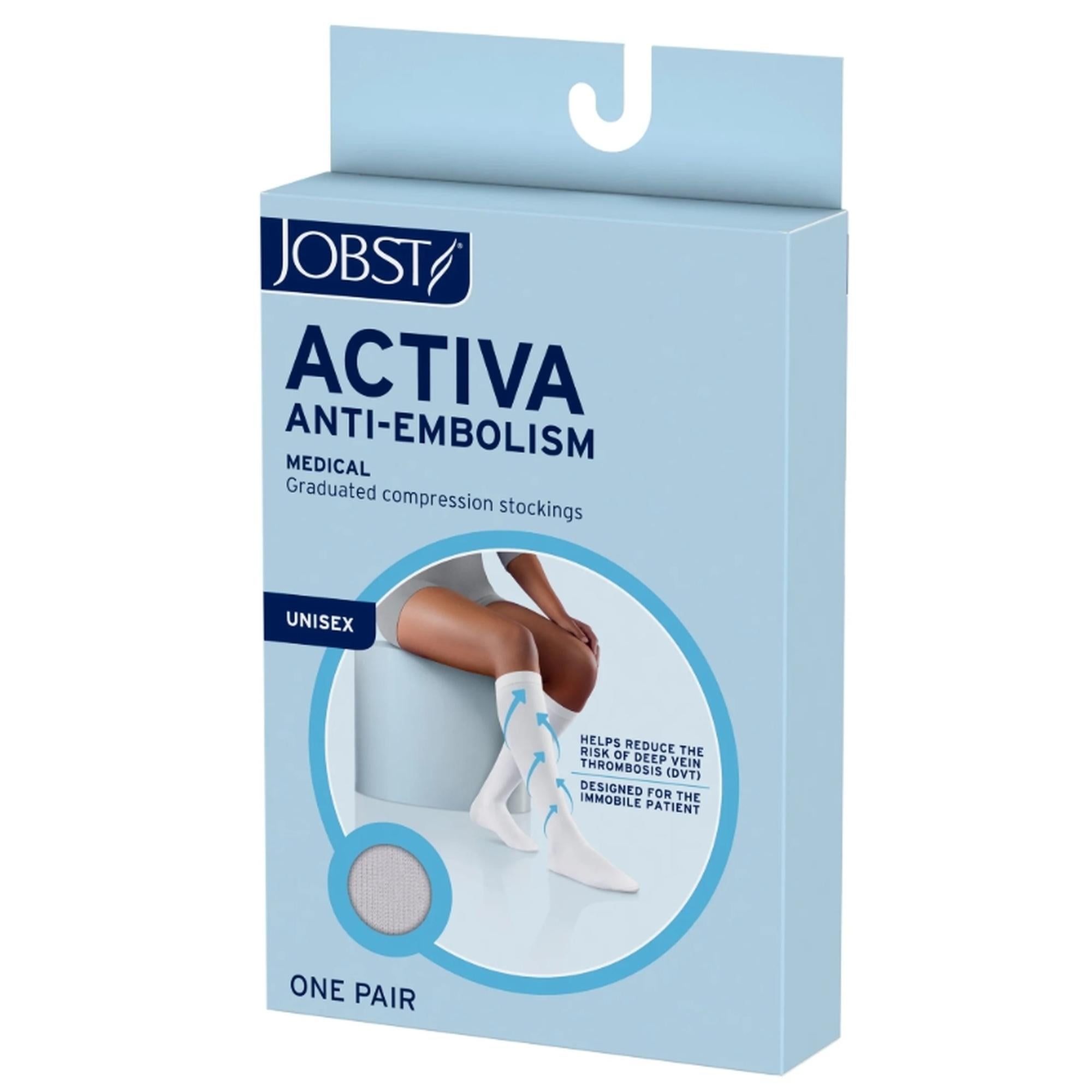 BSN Medical - 6056603 Anti-embolism Stocking Jobst® Activa Knee High X-large White Open Toe