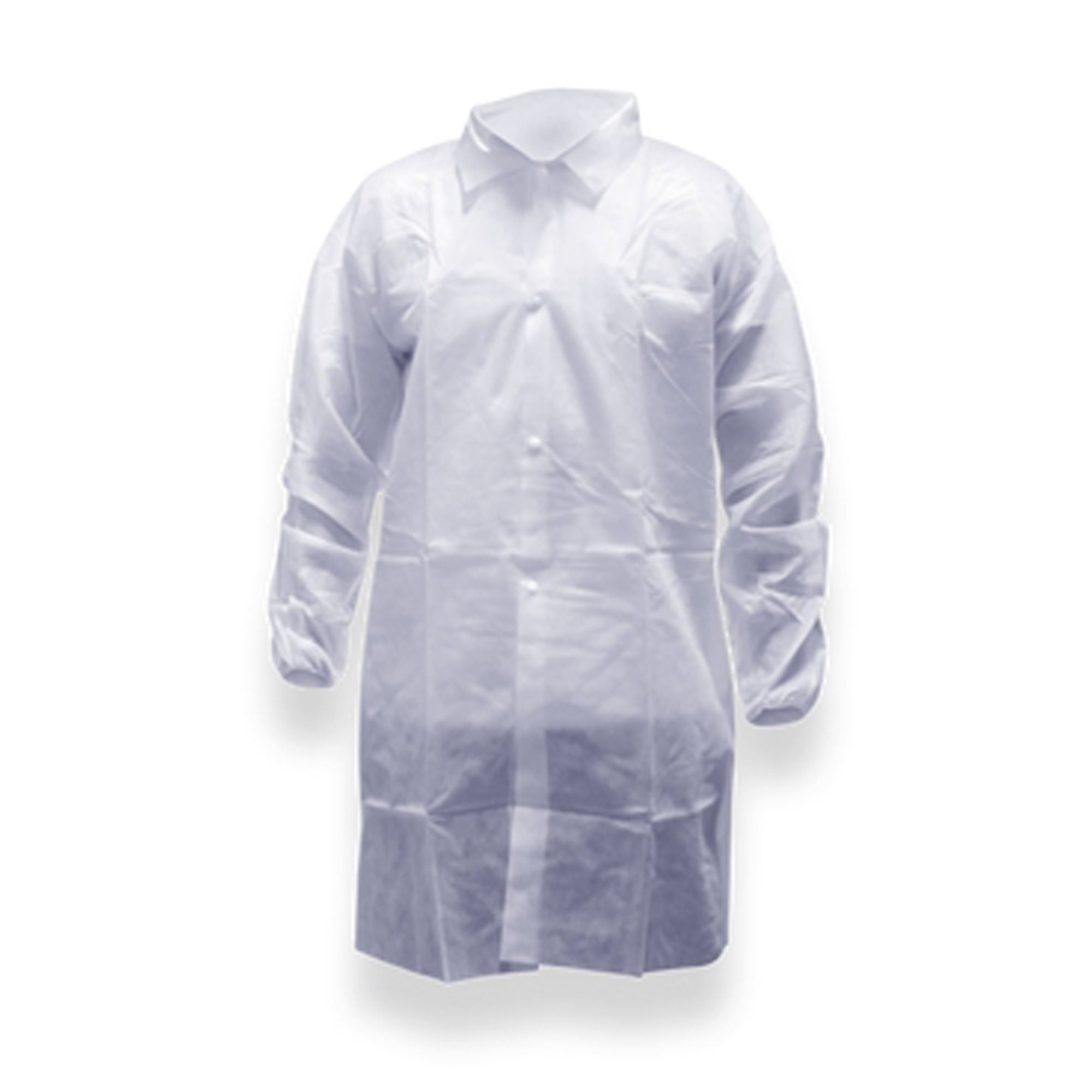 Acute Care Pharmaceuticals - PCOAT797-4XL Cleanroom Lab Coat Pharma-Coat™ White 4X-Large Mid Length Nonwoven Polypropylene Disposable