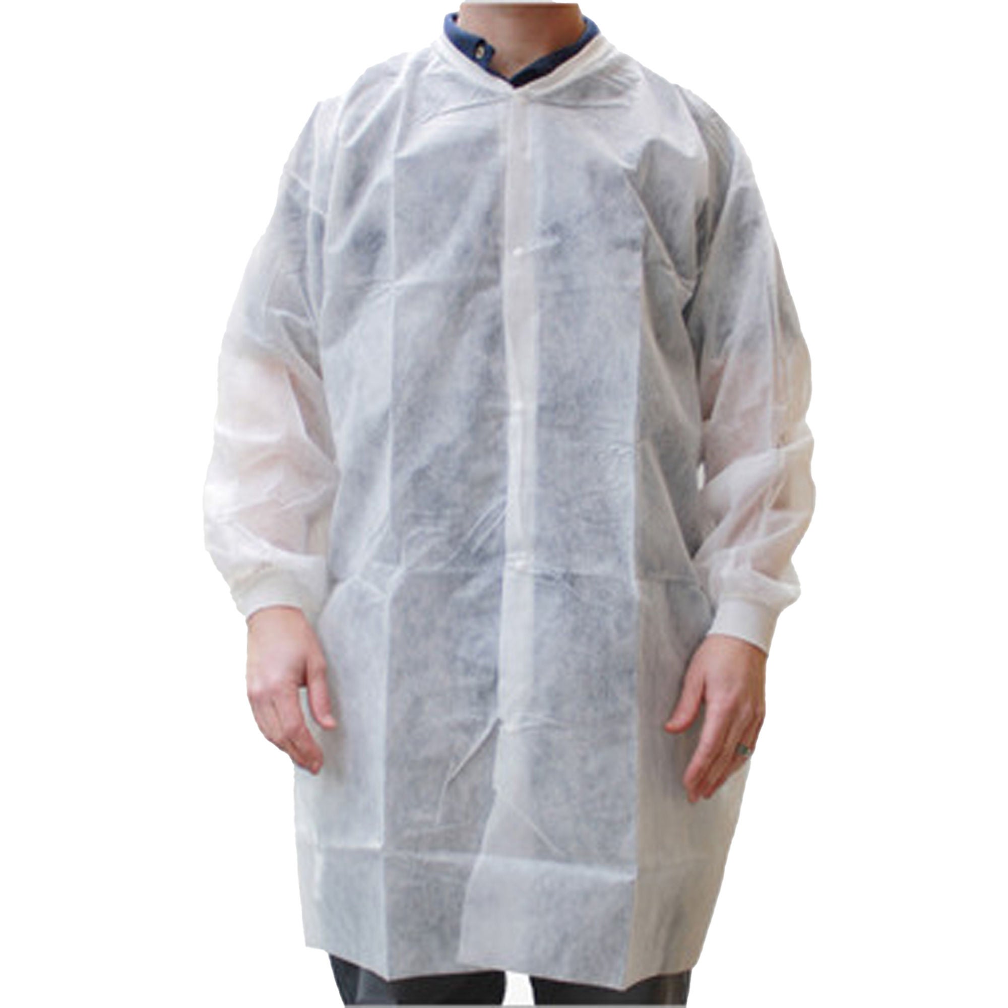 Acute Care Pharmaceuticals - PCOAT797-KW-2XL Cleanroom Lab Coat Pharma-Coat™ White 2X-Large Mid Length Nonwoven Polypropylene Disposable